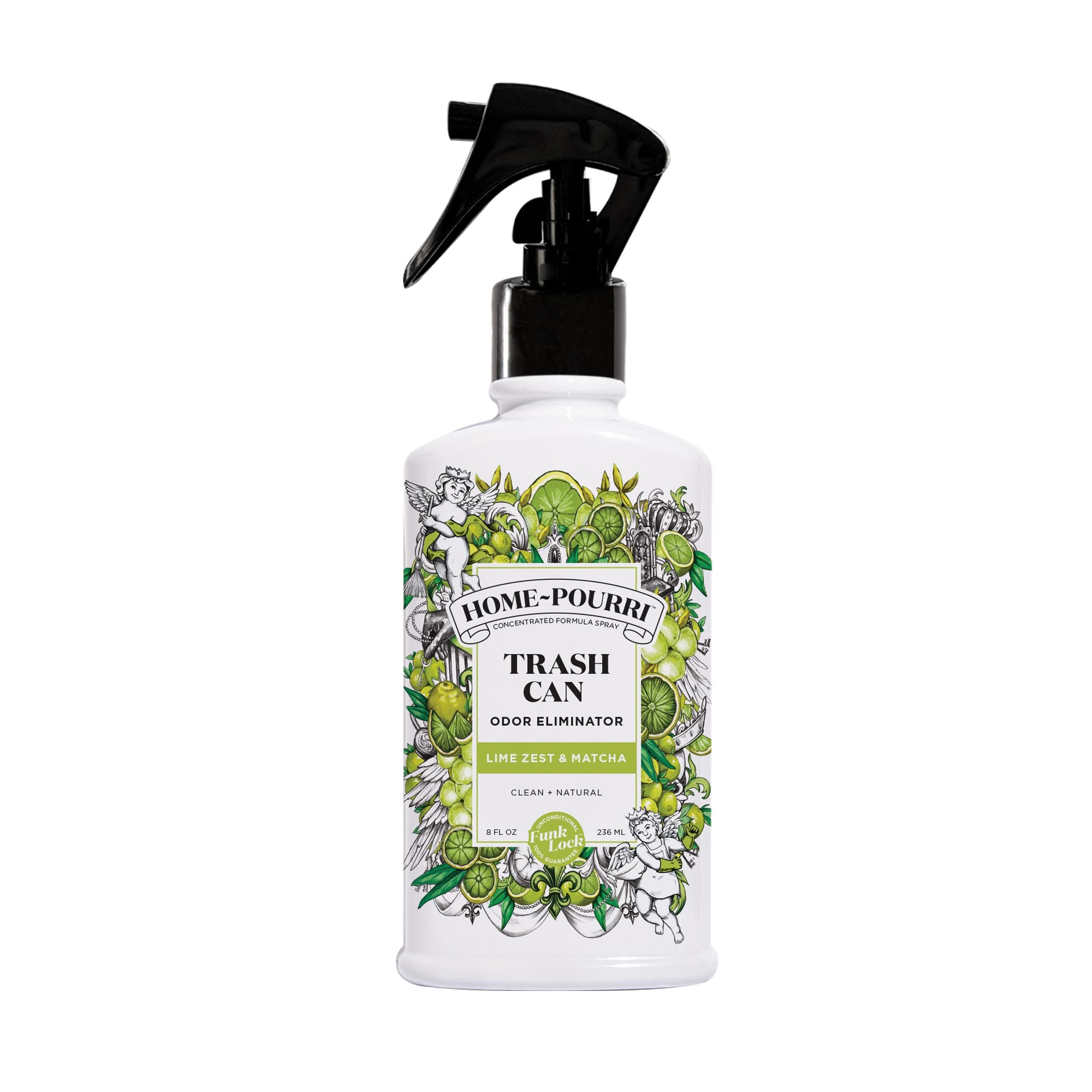 Home-Pourri Trash Can Odor Eliminator, 8 Fl Oz - Lime Zest and Matcha