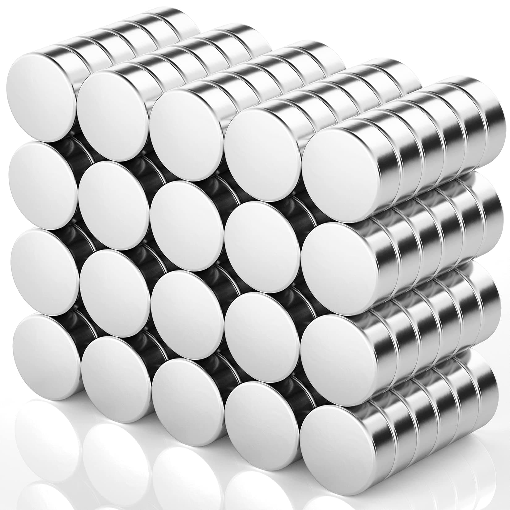 FINDMAG 200 Pcs Fridge Magnets, Multi-Use Refrigerator Magnets, Magnetic for Whiteboard, Neodymium Magnet, Small Magnets, Round Magnetic, Mini Magnet, Office Magnetism, DIY