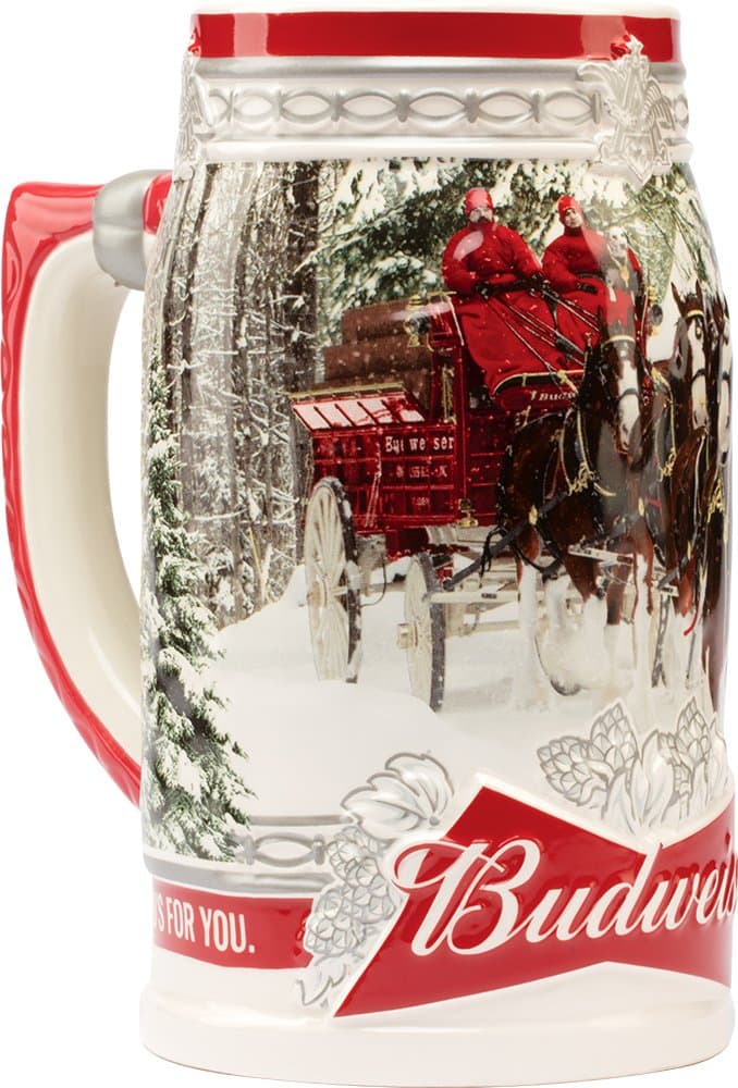 Budweiser 2017 Holiday Stein, 31-ounce