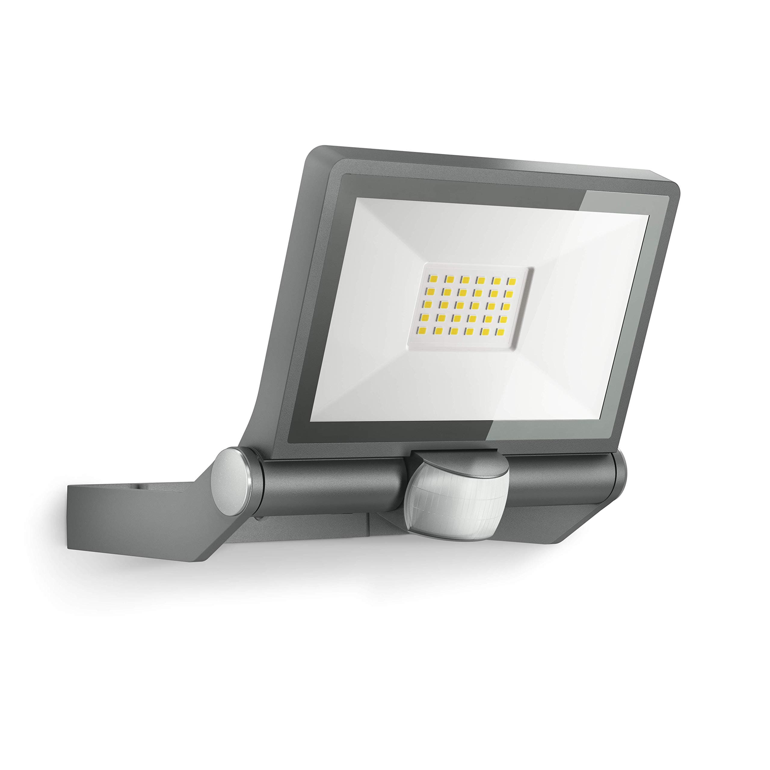 LED Outdoor Floodlight XLED ONE S Anthracite, 180° Motion Detector, 18.6 W, 2050 lm, Warm White, Aluminium