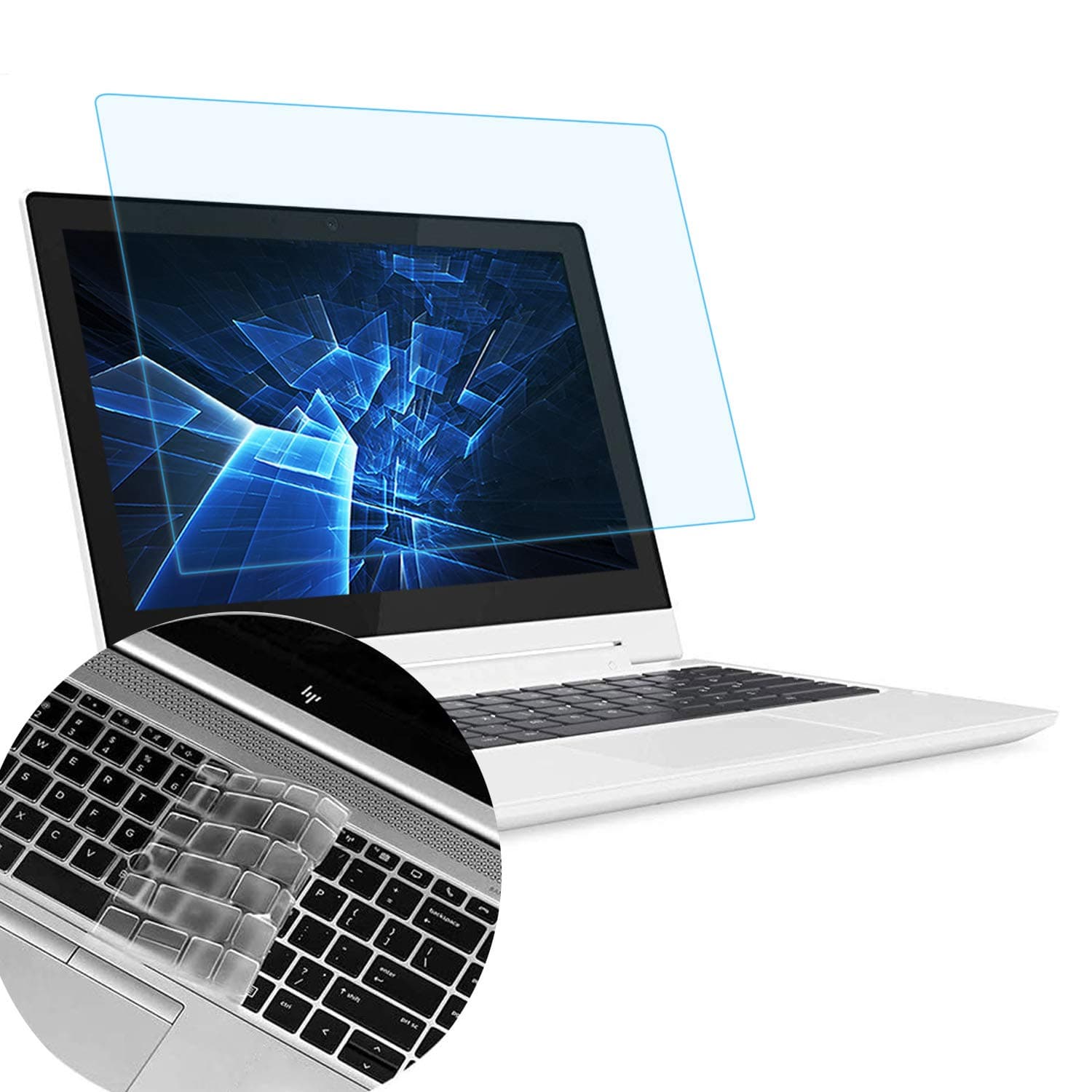 MUBUY Anti Blue Light Anti Glare Screen Protector Fit HP Elitebook 840 G5 14" Touch-Screen Laptop with Gift Keyboard Cover, Eyes Protection Filter Reduces Eye Strain Help You Sleep Better