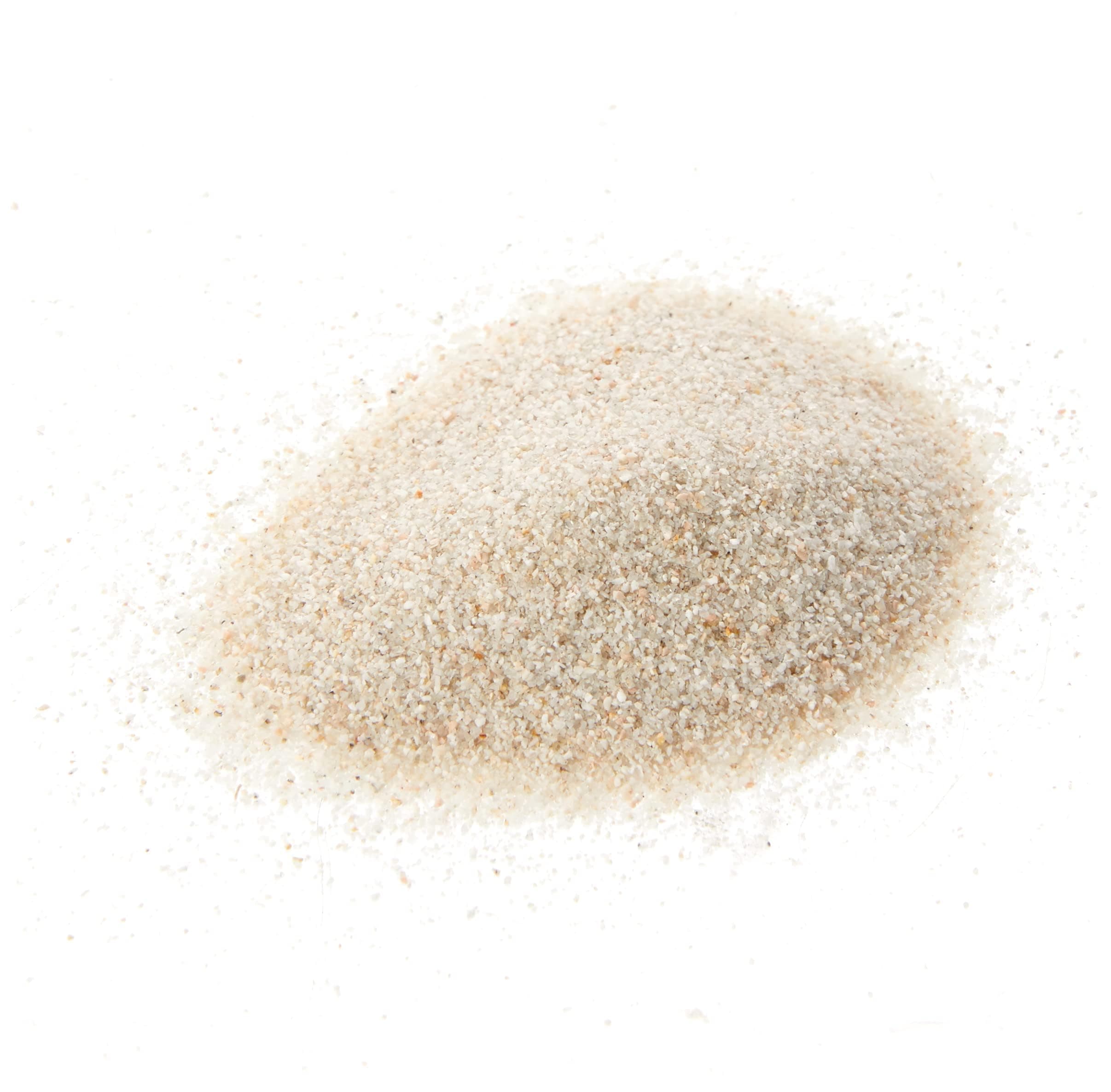 AMTRA White Quartz - Fine White Quartz Aquarium Sand, for Fresh or Salt Water, 0.1-0.7mm Grains, Quantity 5kg (Package may vary)