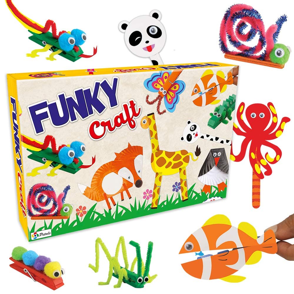 Busy Kid Do it Yourself Art & Craft Set - Funky Craft for Kids 5 Years and Above (Multicolor, Pack of 1)