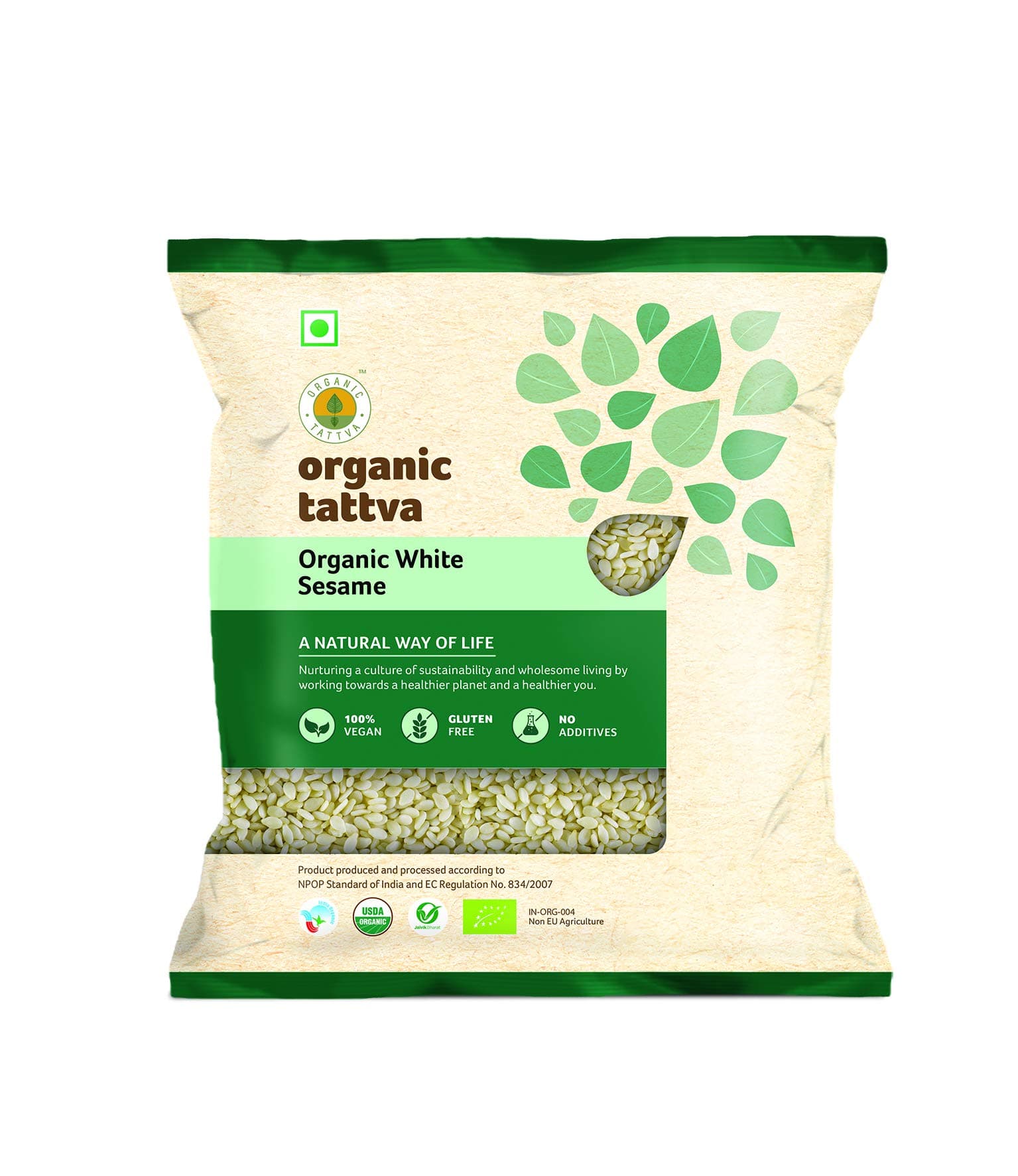 Organic Tattva White Sesame, 100g