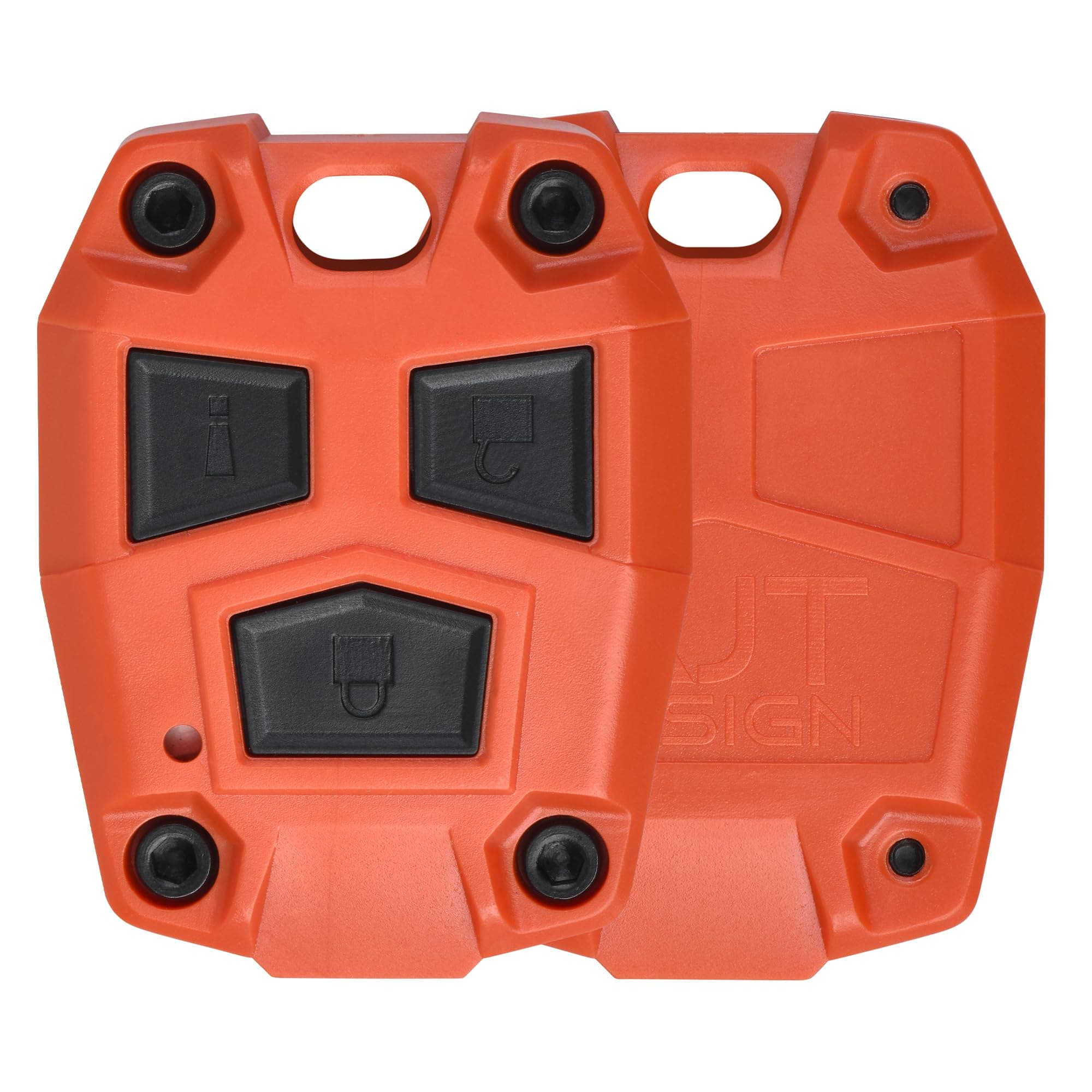 AJT Design ABS Plastic Keyfob Case for FJ Cruiser (2008-2014) | Key Fob Replacement Shell Only (No Electronics) | FJ Cruiser Accessories - Made in USA | Magma