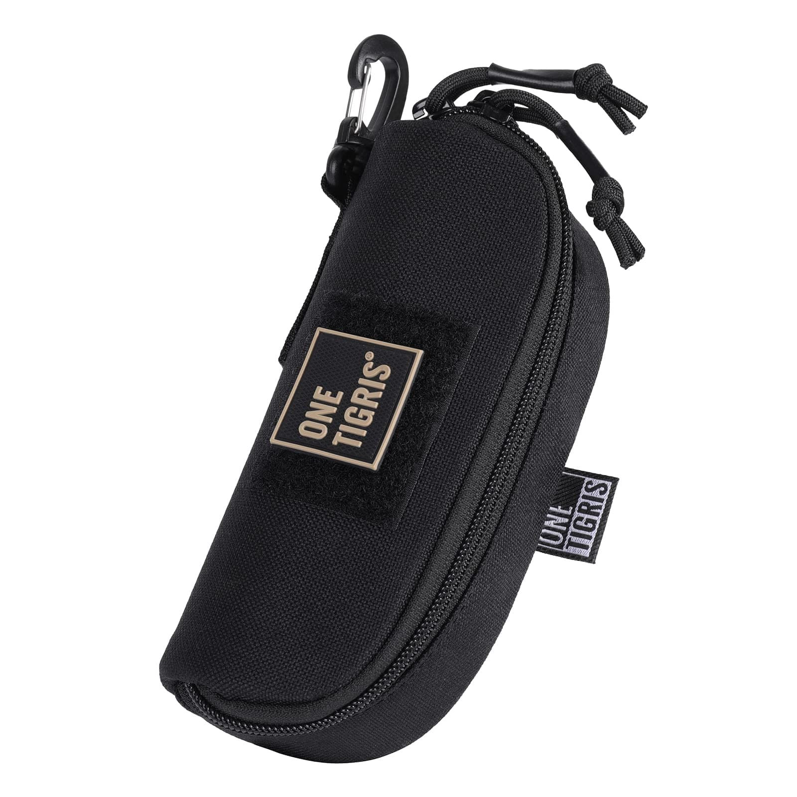 Tactical Hard Shell Eyeglasses Case Molle Zipper Sunglasses Pouch Shockproof Crush Resistant for Outdoor Activities