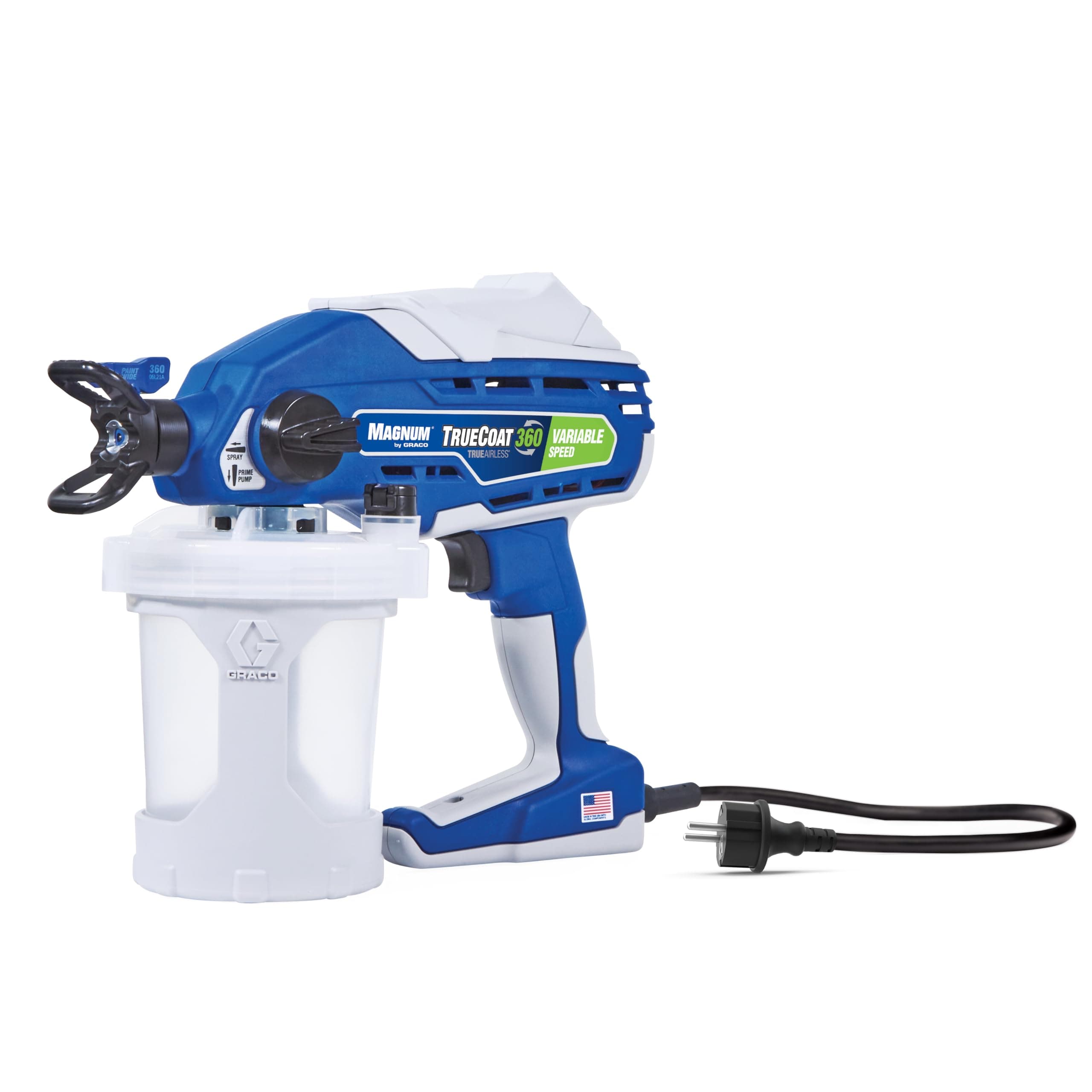 Graco Magnum by Graco 26D527 TrueCoat 360 Variable Speed, Portable Airless Paint Sprayer with Cable, EU Product, DIY Device, Small Decorative Projects (Max Pressure 138 bar)