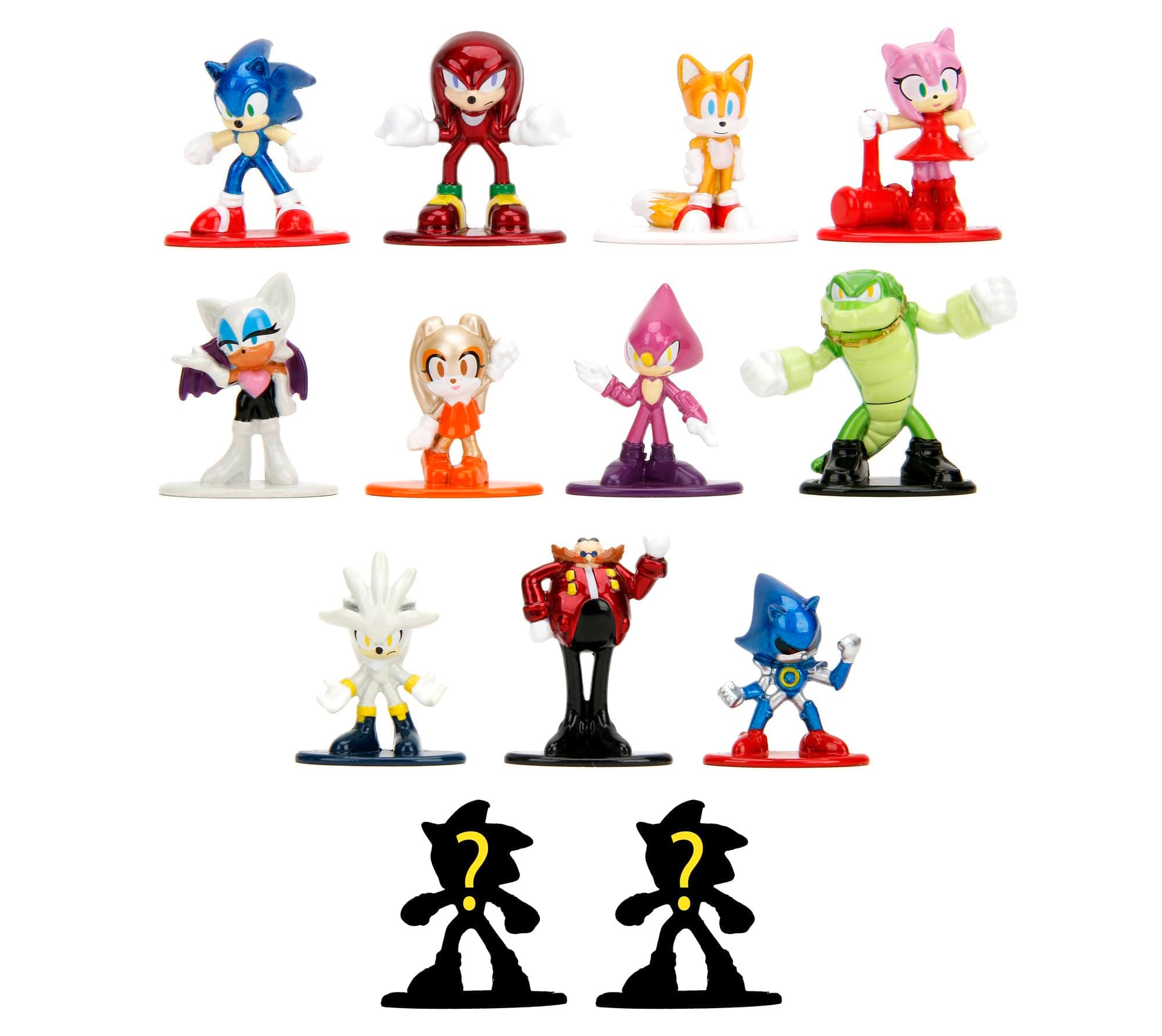 Jada Sonic Blind Pack Nanofigs Figurine, Multi-Colour - Mystery Blind pack - Die-Cast, you will get 1pcs only - random selection