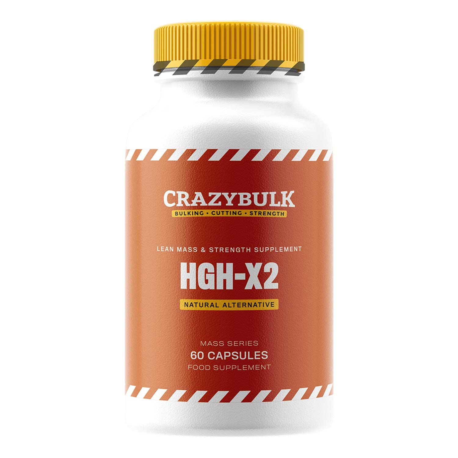 CrazyBulk HGH-X2 (HGH) Natural Alternative for Lean Mass & Strength Supplement, FIRST TIME IN INDIA (60 Capsules)