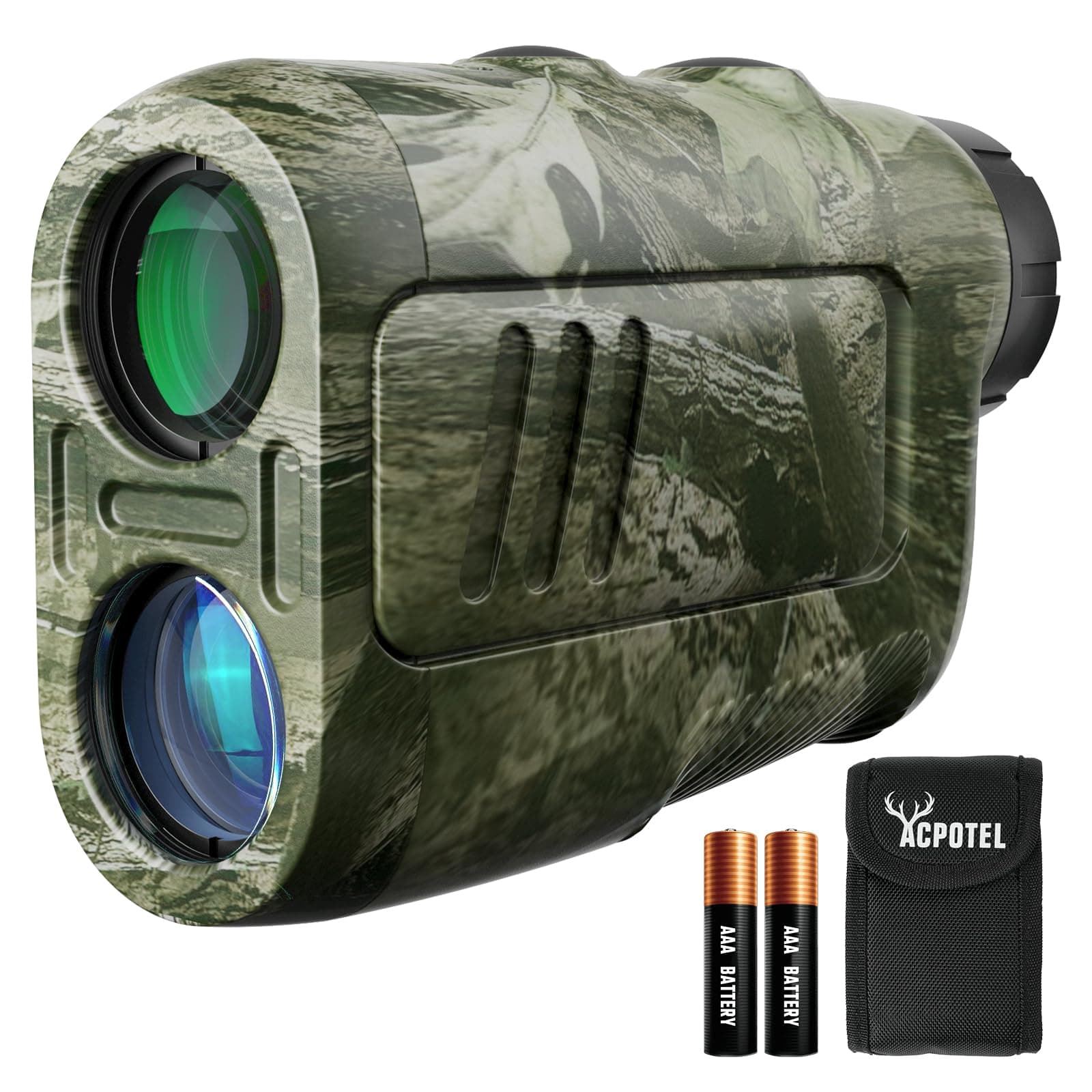 ACPOTEL Precision Hunting Range Finder, ±0.5yd Accuracy, 1200Yd Range, 6X Magnification, Rain & Fog Mode, 0.3s Instant Measurement | Lightweight Laser Range Finder for Hunting & Durable