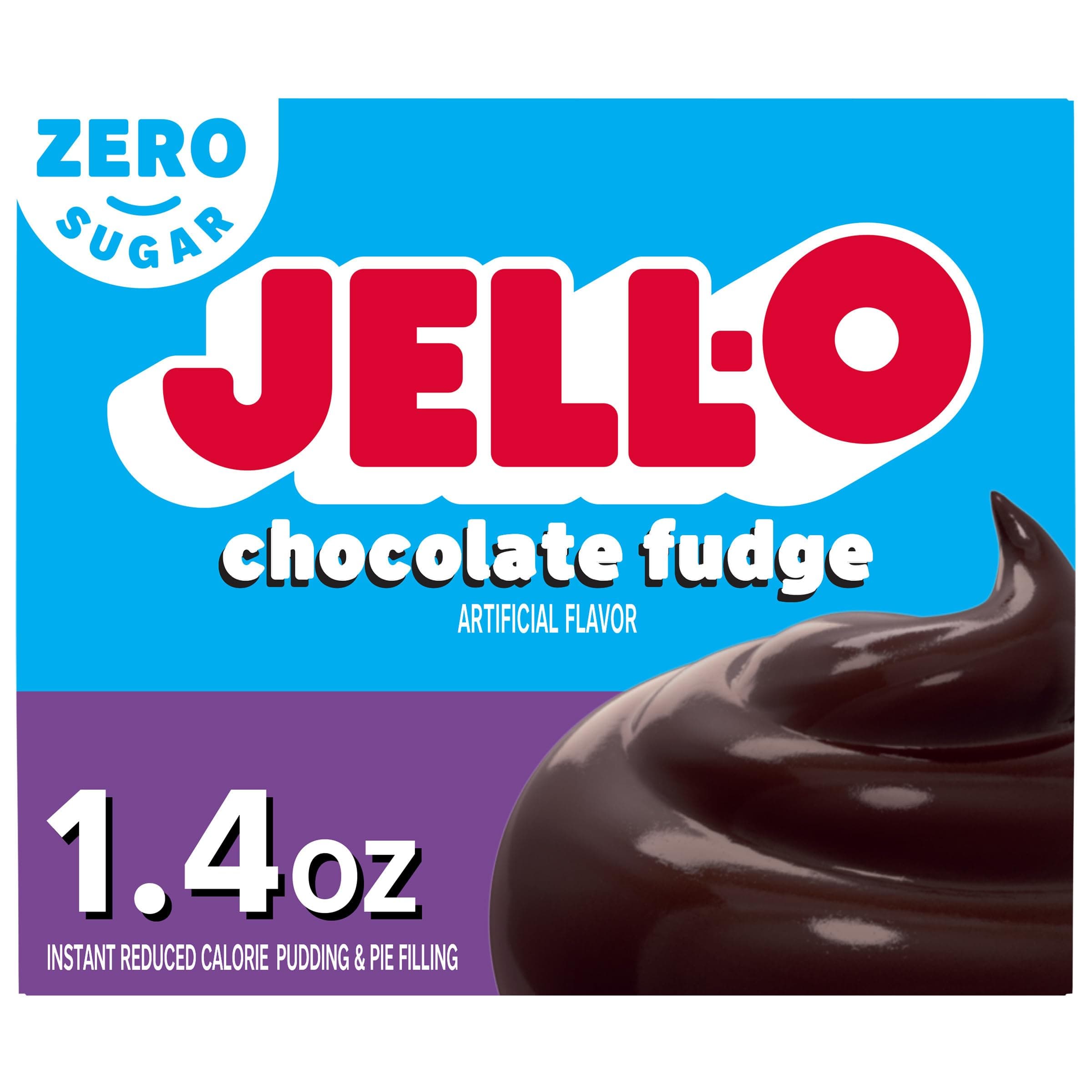 Chocolate Fudge Zero Sugar Instant Reduced Calorie Pudding & Pie Filling Mix, 1.4 oz Box