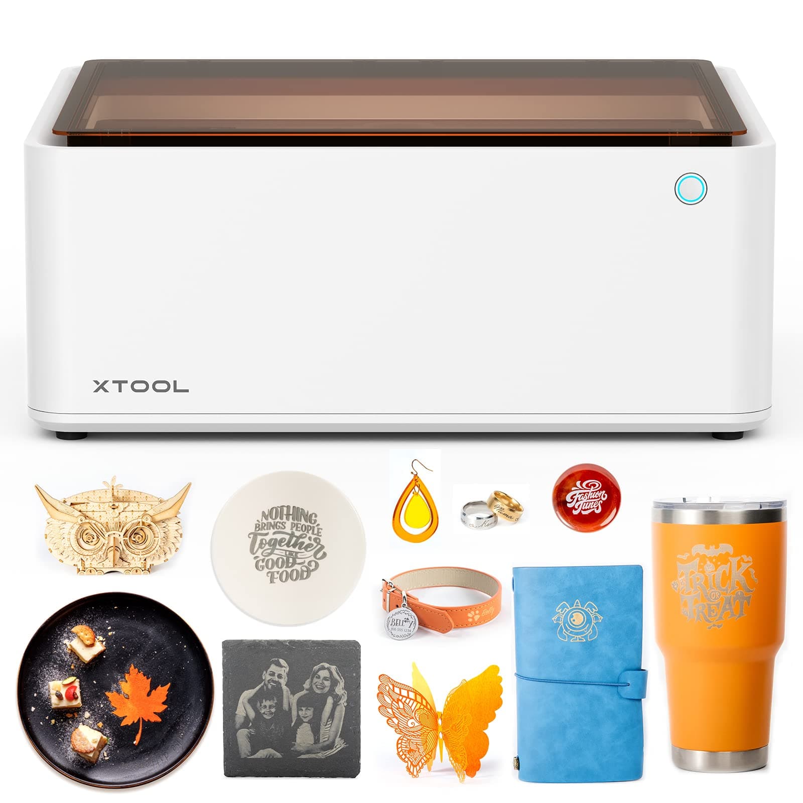 xToolM1 5w Compact 3-in-1 Laser Engraver & Die Cutting Machine with Material Box, Higher Accuracy & Smarter Auto-Focus, Create Christmas DIY Wood/Metal/Paper/Acrylic/Iron-on/Vinyl, Home Decor