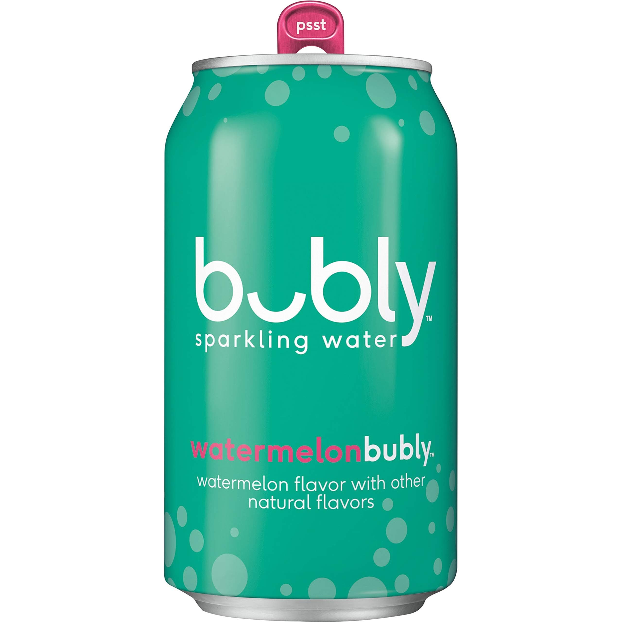 Bubly Sparkling Water, Watermelon, 12 fl oz Cans, (Pack of 18)