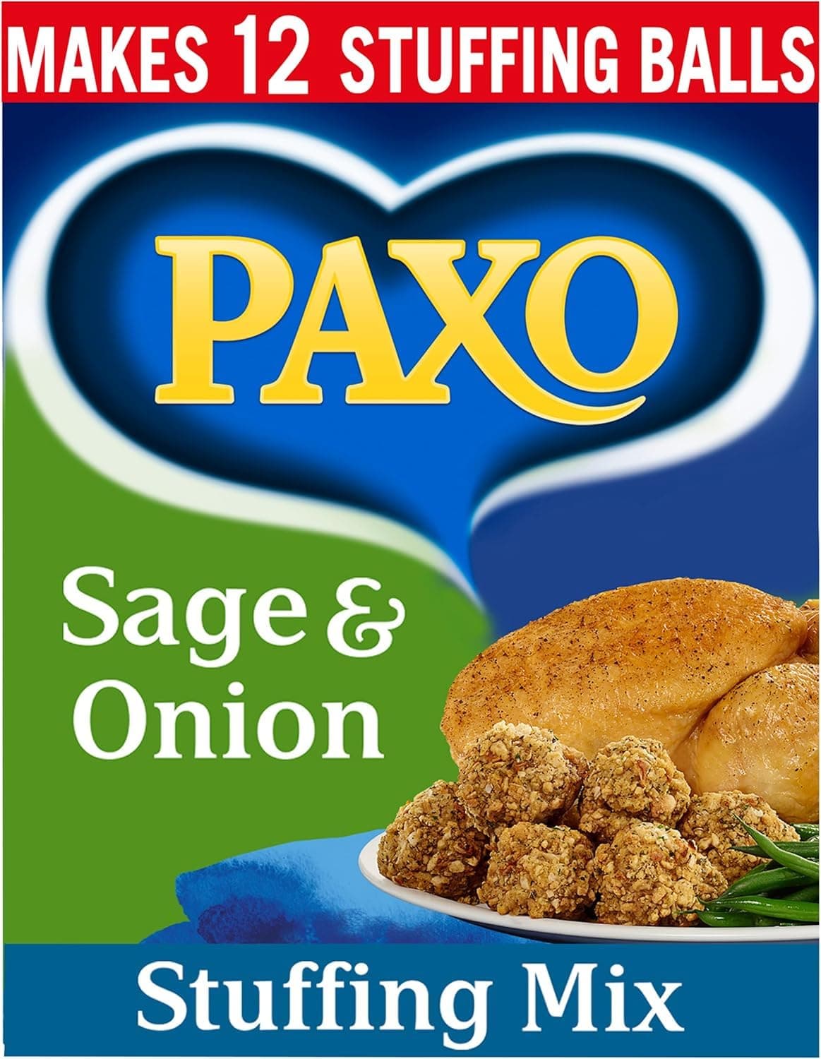 Paxo Sage and Onion Stuffing Mix, 170 g Box (Pack of 1)