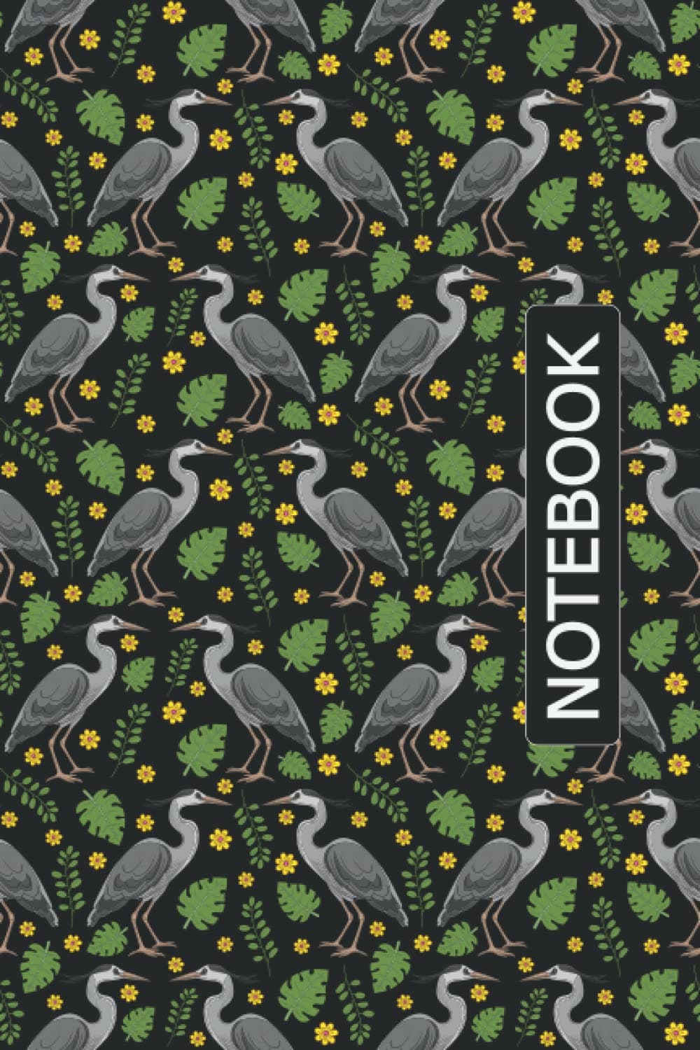 Heron Notebook: Heron Lovers Blank Lined Journal Notebook for Women, Girls, and Kids