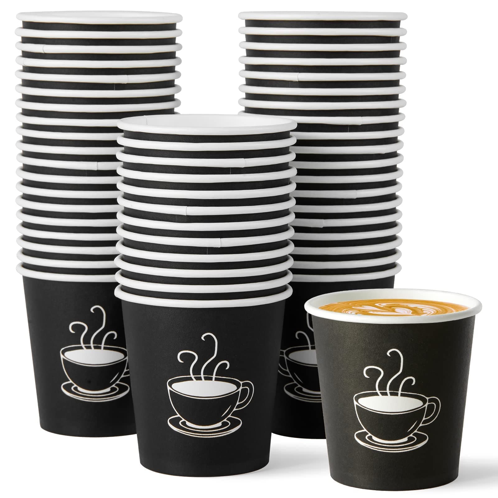 600 Pack 4 oz Paper Cups, Small Disposable Coffee Cups, Paper Espresso Cups, Hot/Cold Drinking Cups for Party, Picnic, Travel and Events