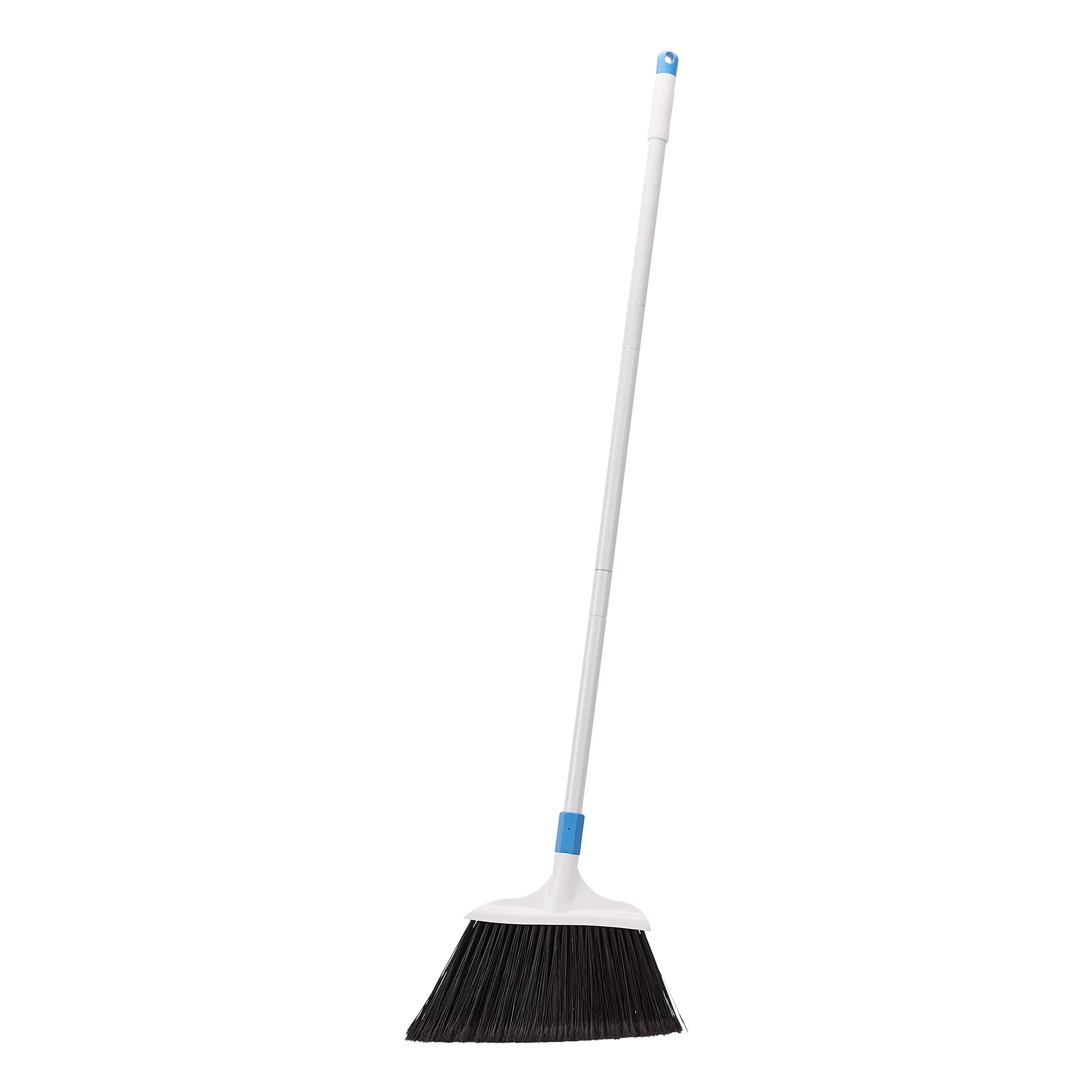 Amazon Basics Heavy-Duty Outdoor Broom, Blue&White