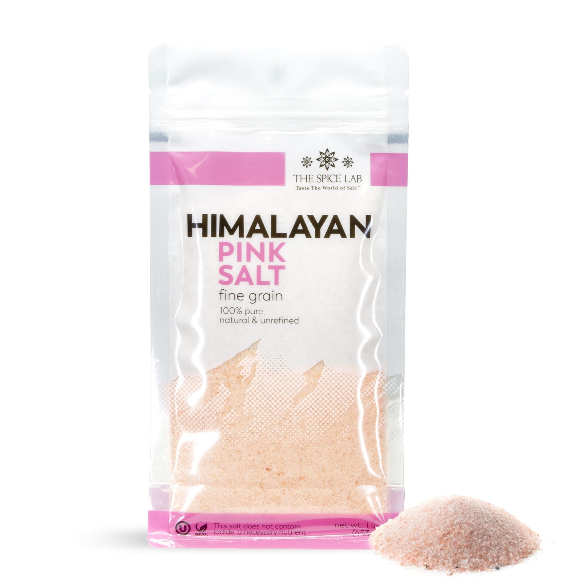 Pink Himalayan Salt - 1 Pound X-Fine - Gourmet