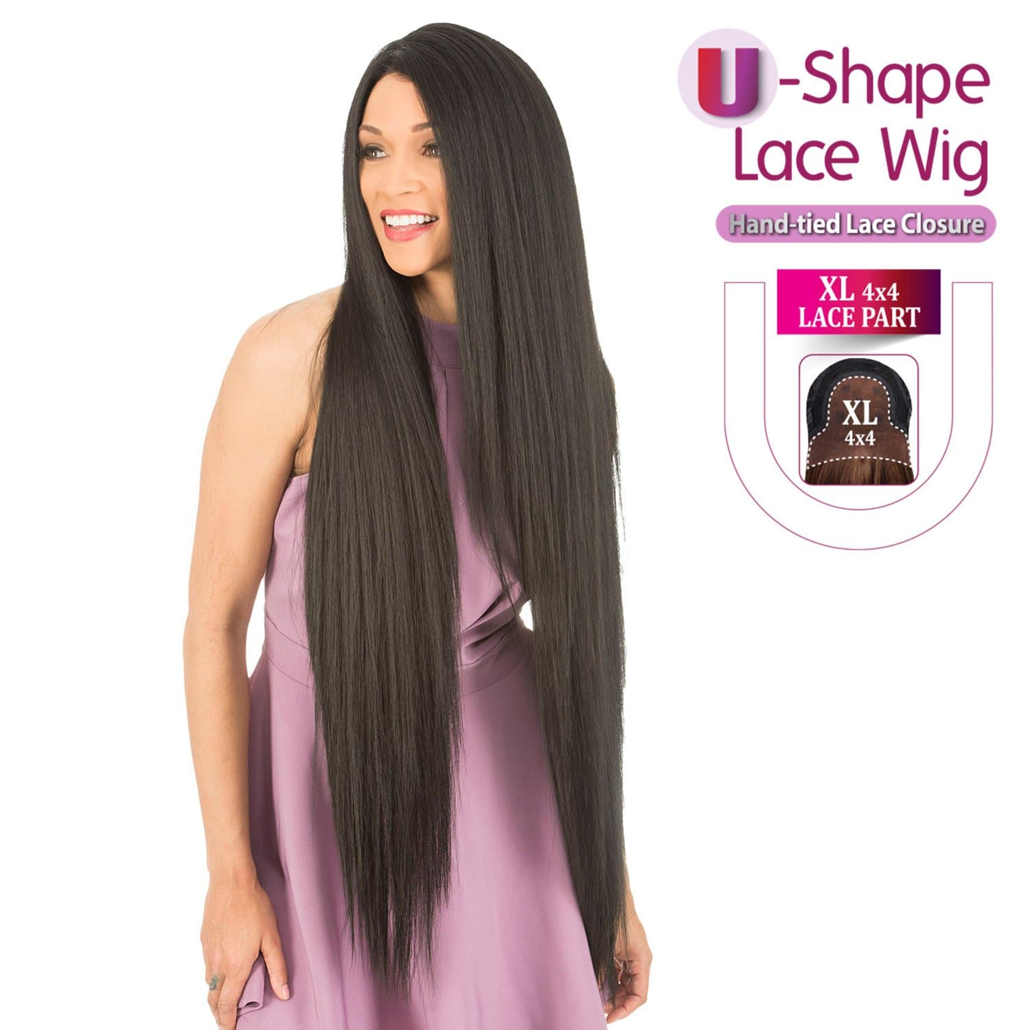 New Born Free HUMAN HAIR BLEND Lace Front Wig - MAGIC LACE 4X4 XL MAGIC LACE MLUH100 (1B)