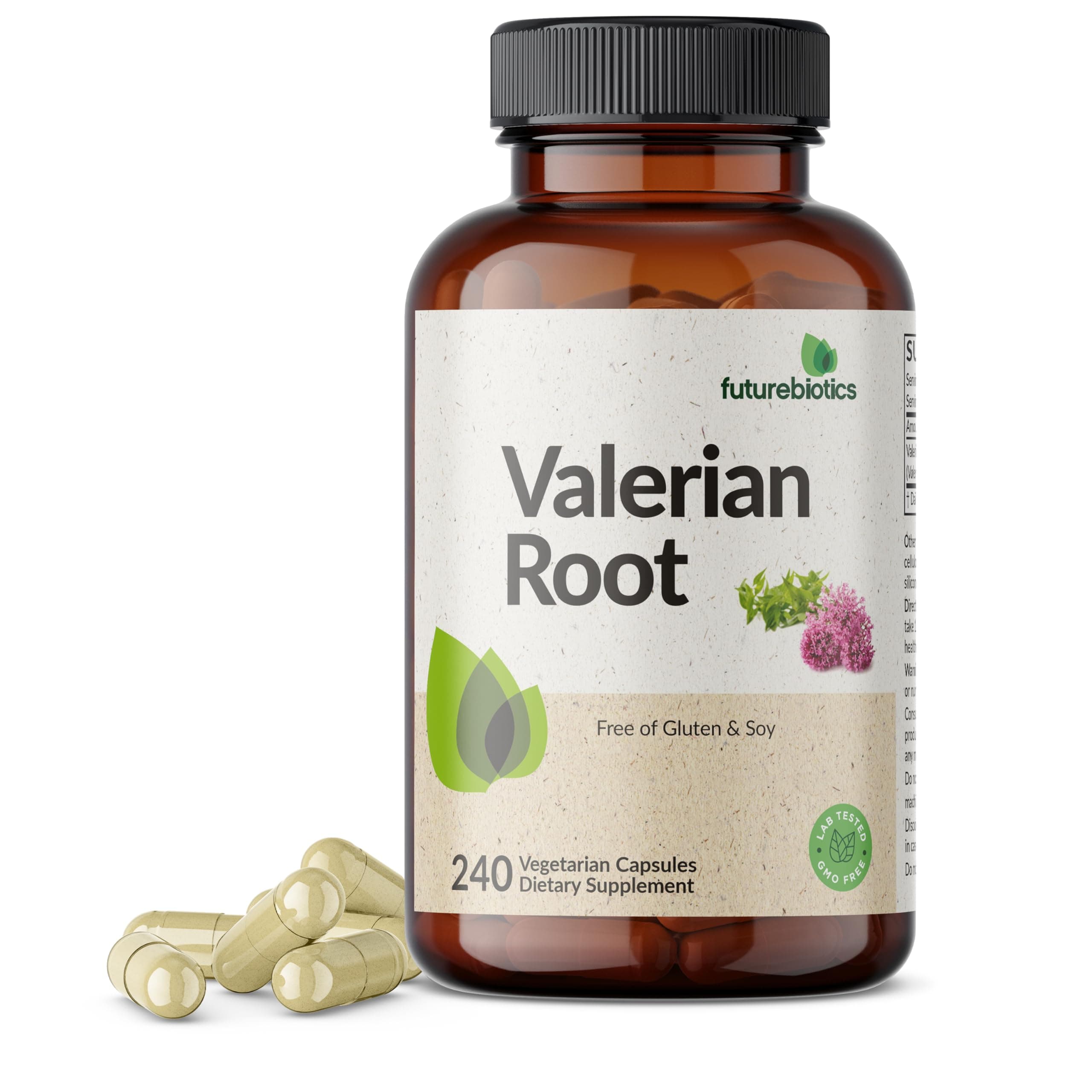 Valerian Root Promotes Relaxation Non-GMO, 240 Vegetarian Capsules