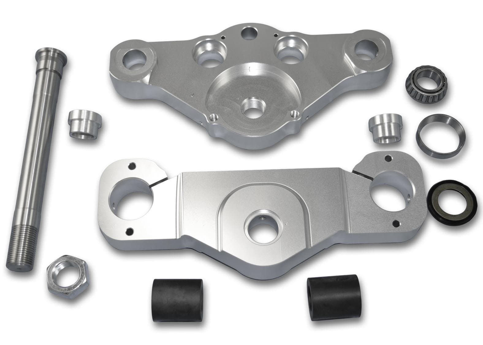 Bagger Brothers HD-TT23-004-A Raked TRIPLE TREE 1987 - 2013 Harley-Davidson Touring Models with 23" Wheel, Bolt On (Raw Finish)