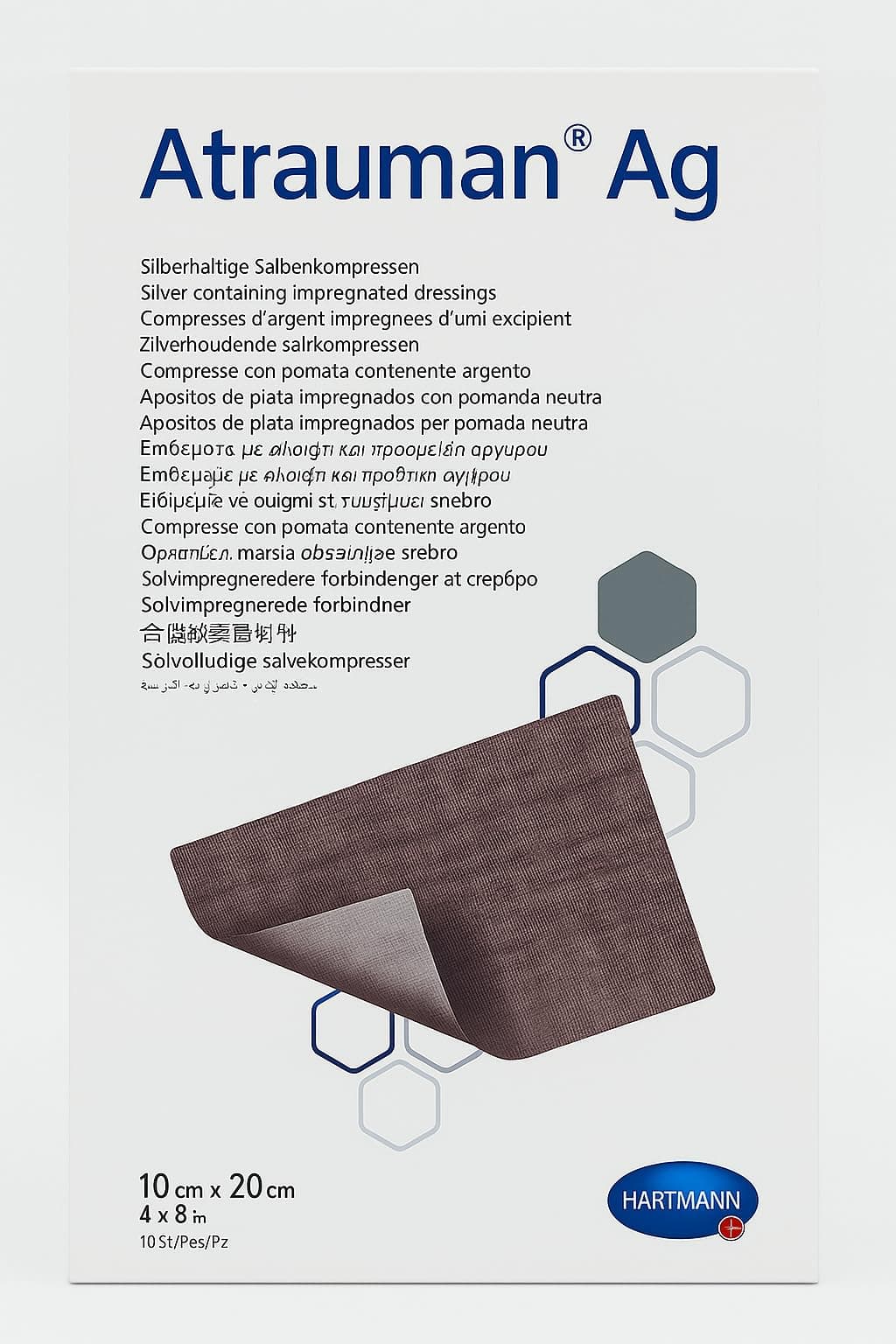 Atrauman AG Silver 10 x 20cm (x10)