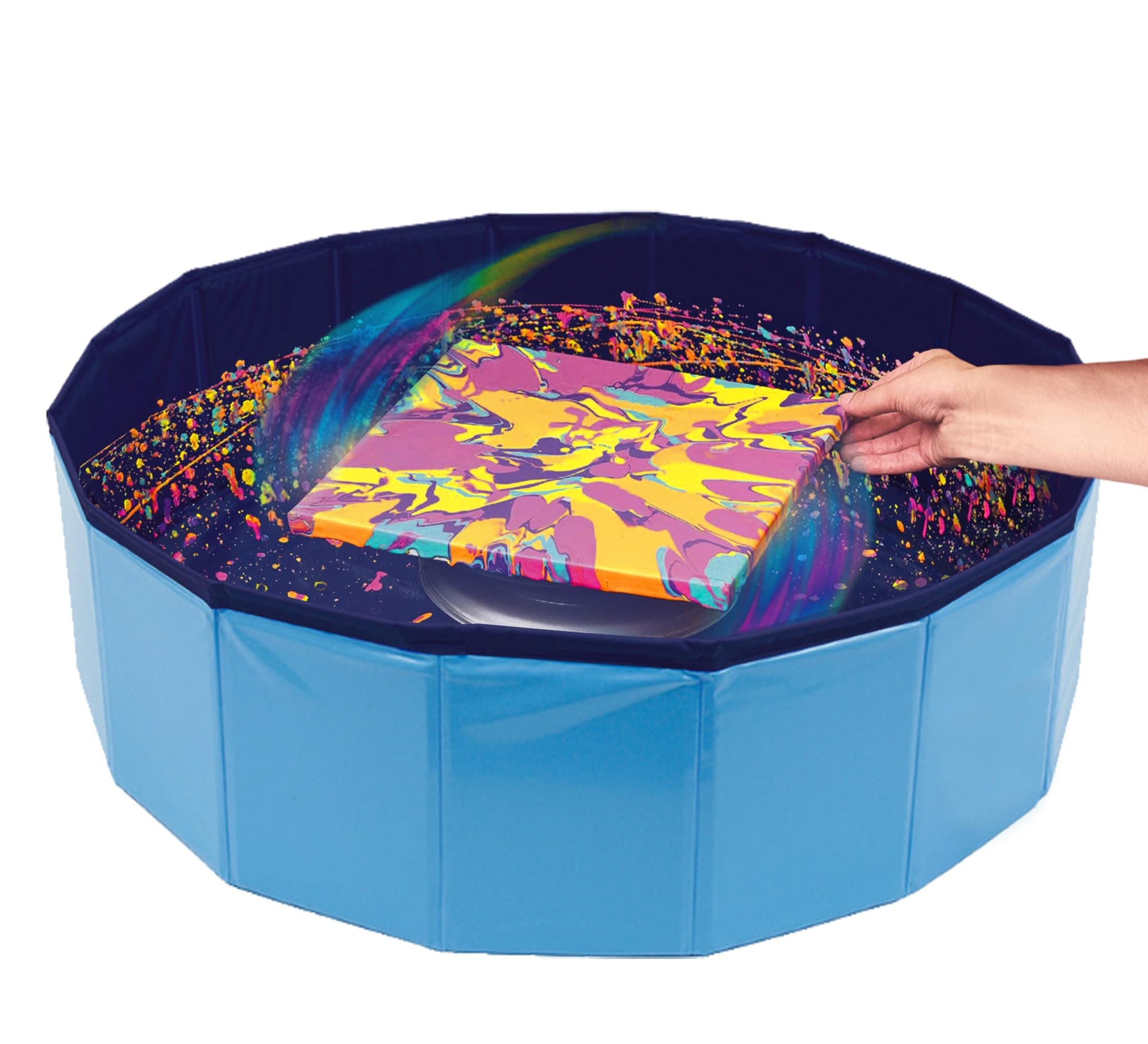 Acrylic Paint Pouring Splash Guard,Fluid Art tools for DIY Paint Pouring Arts and Crafts Projects