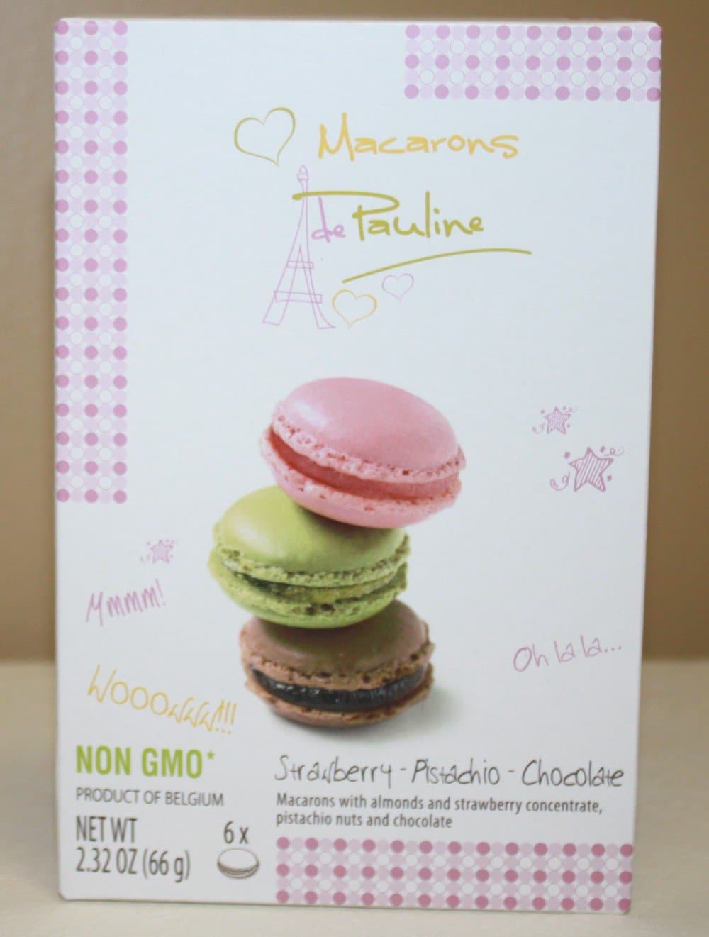 Belgium Assorted Macarons De Pauline Gift Box (6 pieces)