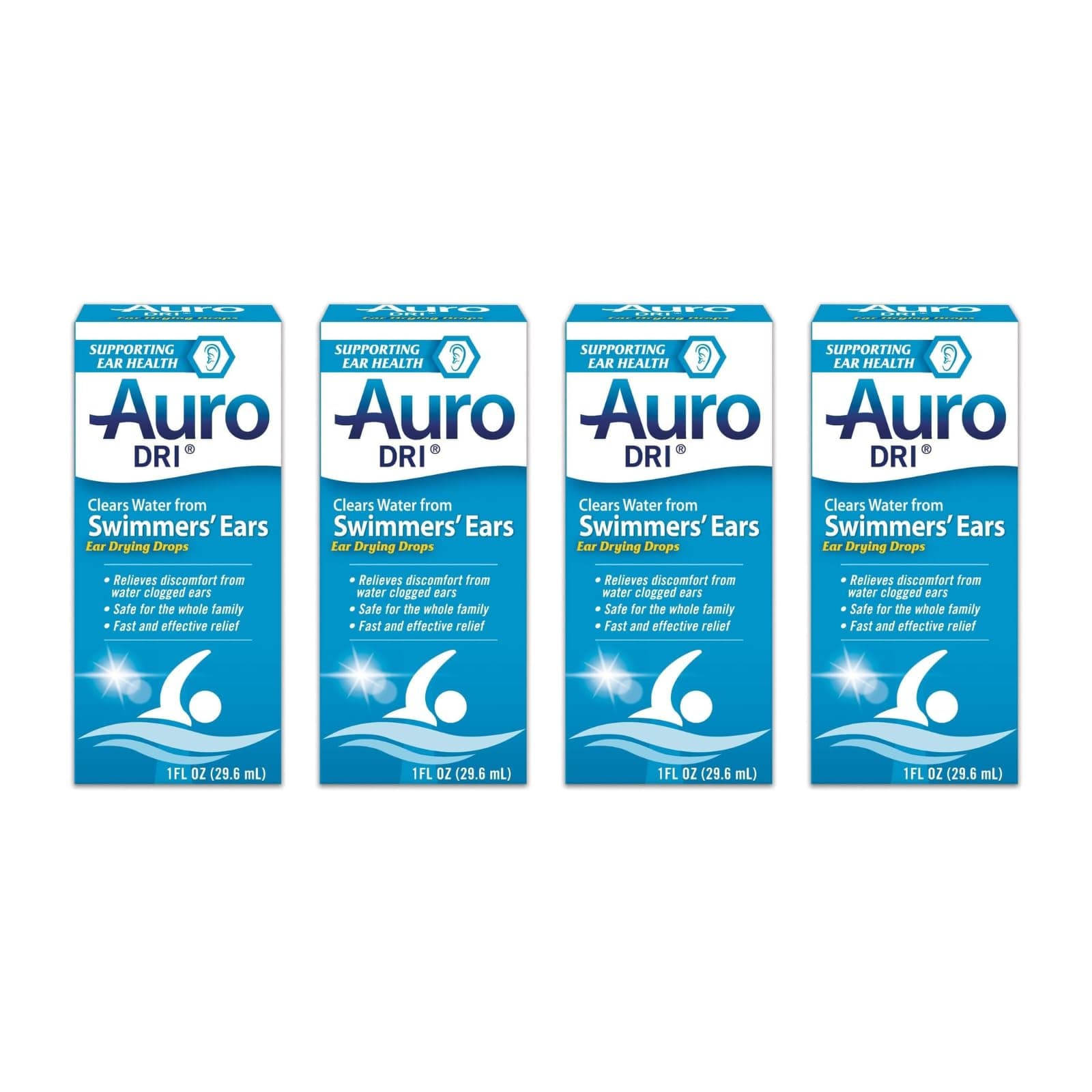 Auro-Dri Ear Water-Drying Aid 1 FL OZ (Pack of 4)
