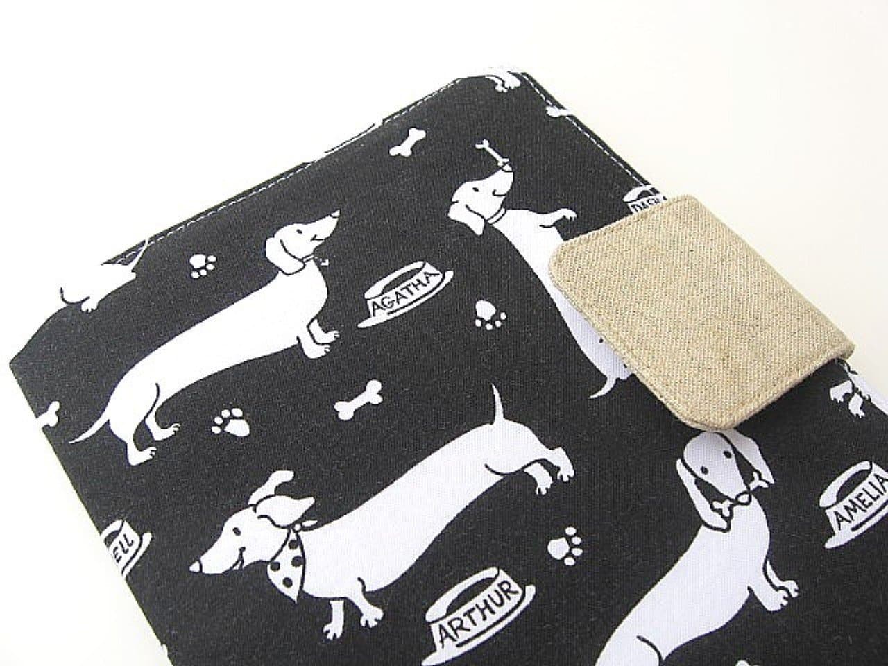 Black and White Dachshund Kindle Cover