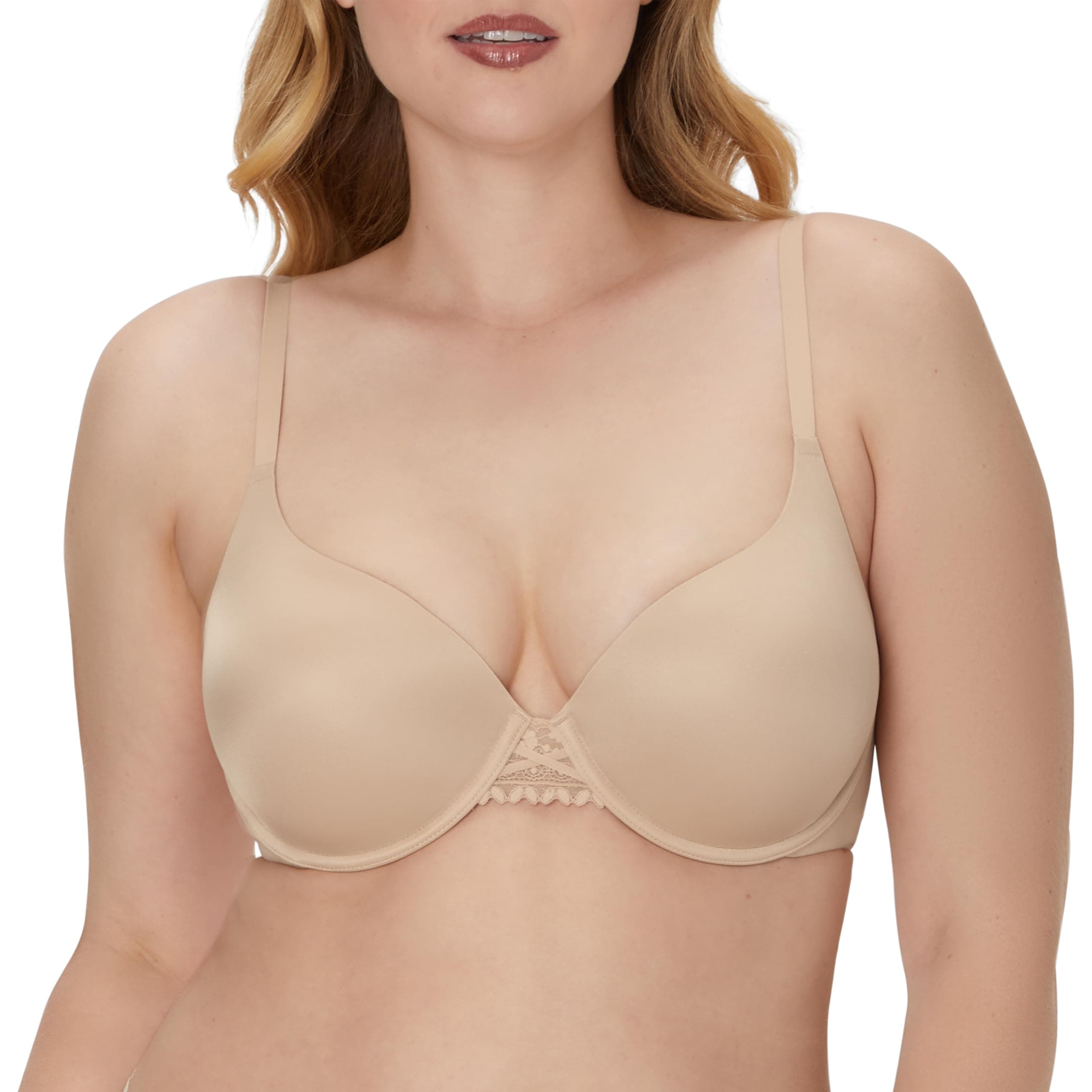 Women's Push-up Bra with Dreamwire, No-Poke Underwire Push-up Bras for Women, Convertible, Demi Coverage, Sexy