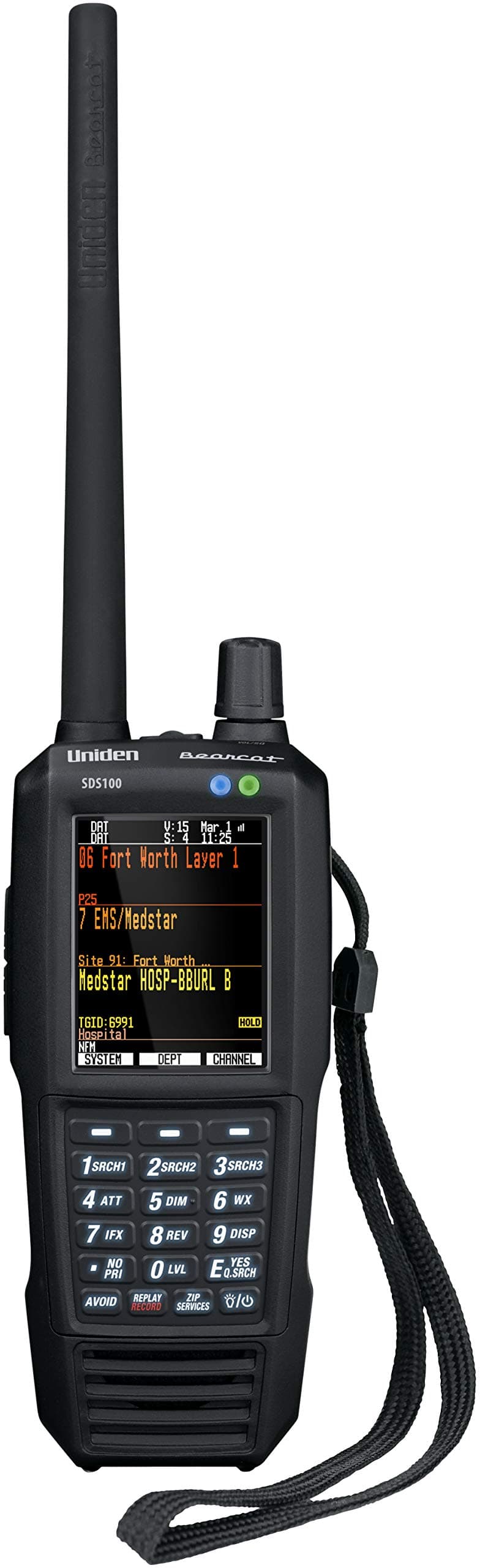 SDS100 True I/Q Digital Handheld Scanner, Designed for Improved Digital Performance in Weak-Signal and Simulcast Areas, Rugged / Weather Resistant JIS 4 Construction