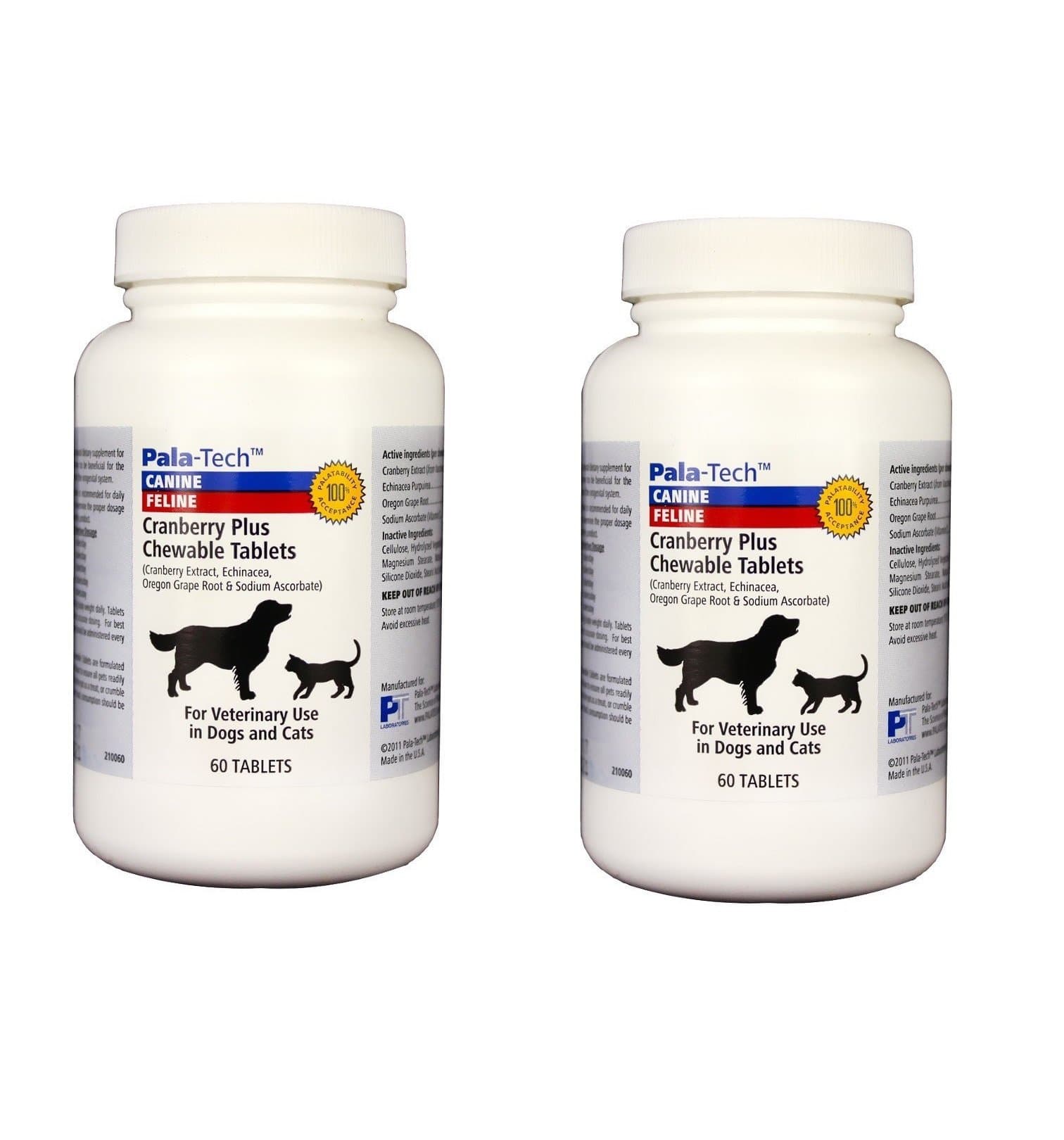 Cranberry Plus 60 Chewable Tablets for Dogs & Cats (Pack of 2)