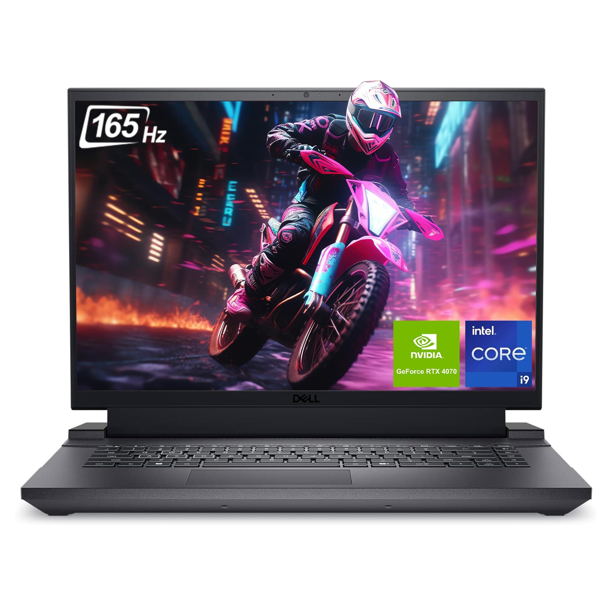 Dell G16 7630 Gaming Laptop, 16"" QHD Display, Intel Core i9-13900HX, 64 GB DDR5 RAM, 2 TB NVMe SSD, NVIDIA GeForce RTX 4070, Backlit Keyboard, Windows 11 Home, Metallic Nightshade, Dark Gray