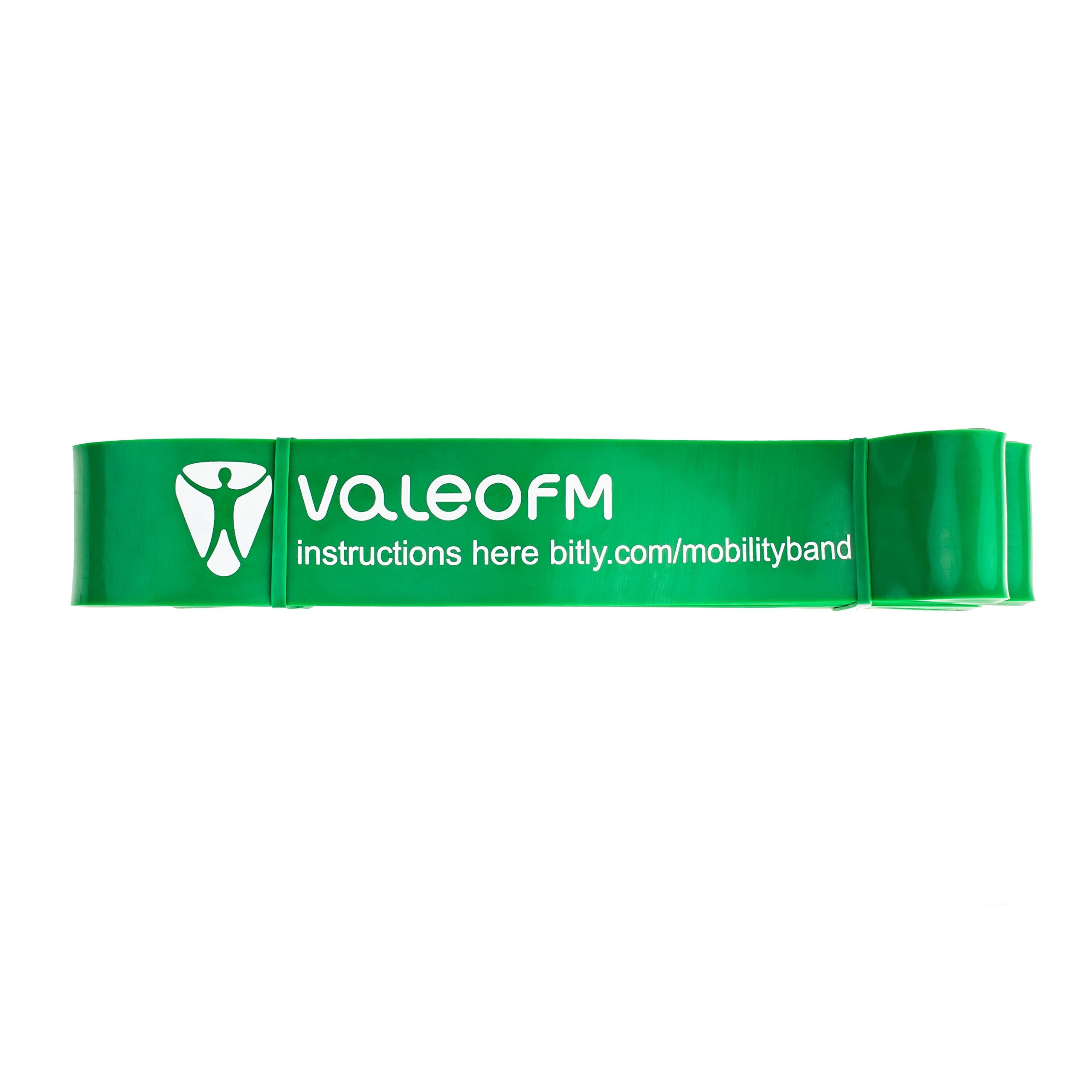 ValeoFM Mobility Resistance Bands (Super Bands) - Single Exercise Band or Set - 41" Long - Elastic Workout & Powerlifting Bands
