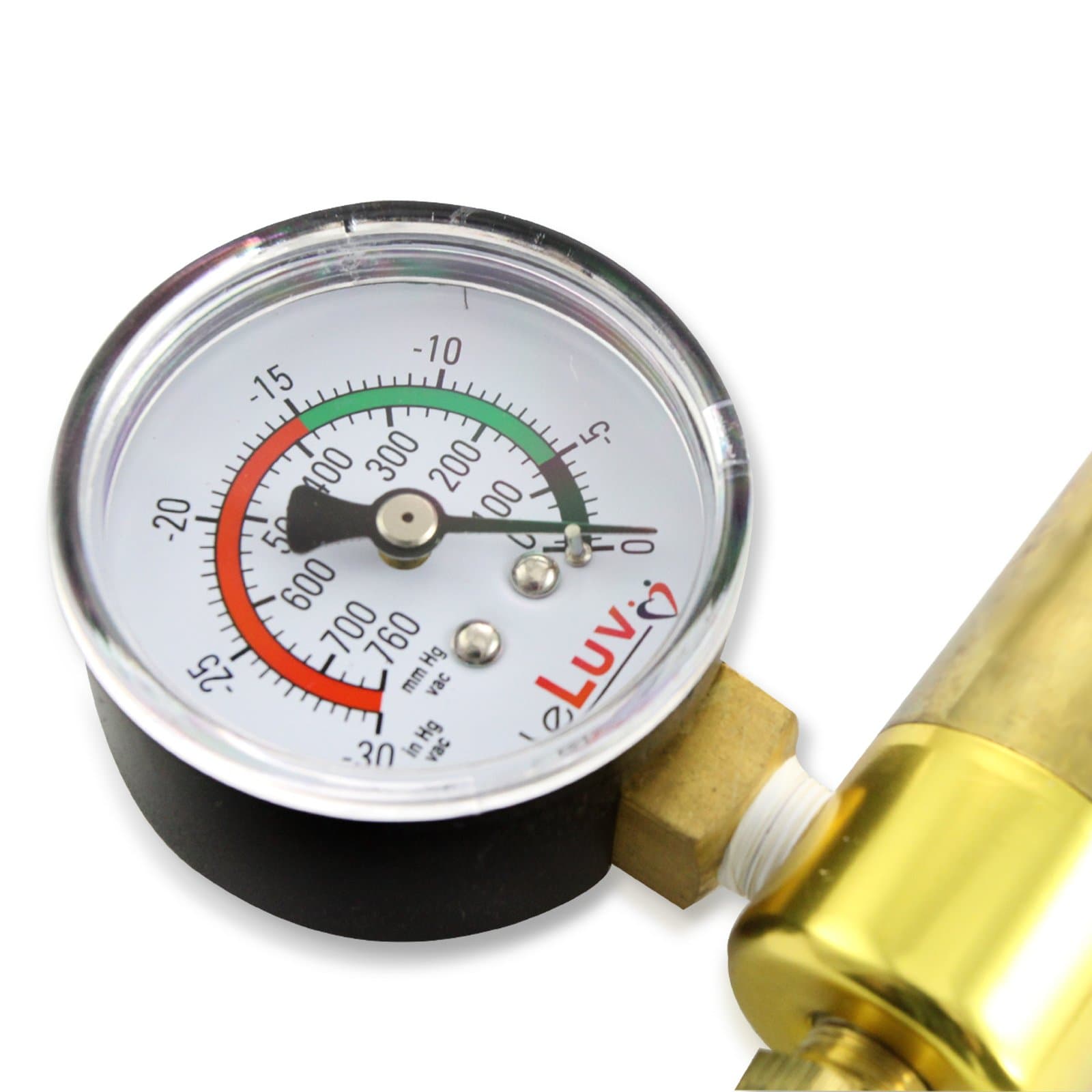 Precise Gauge with Brass Male 1/8 inch Npt Fitting for Vacuum Pumps Brand