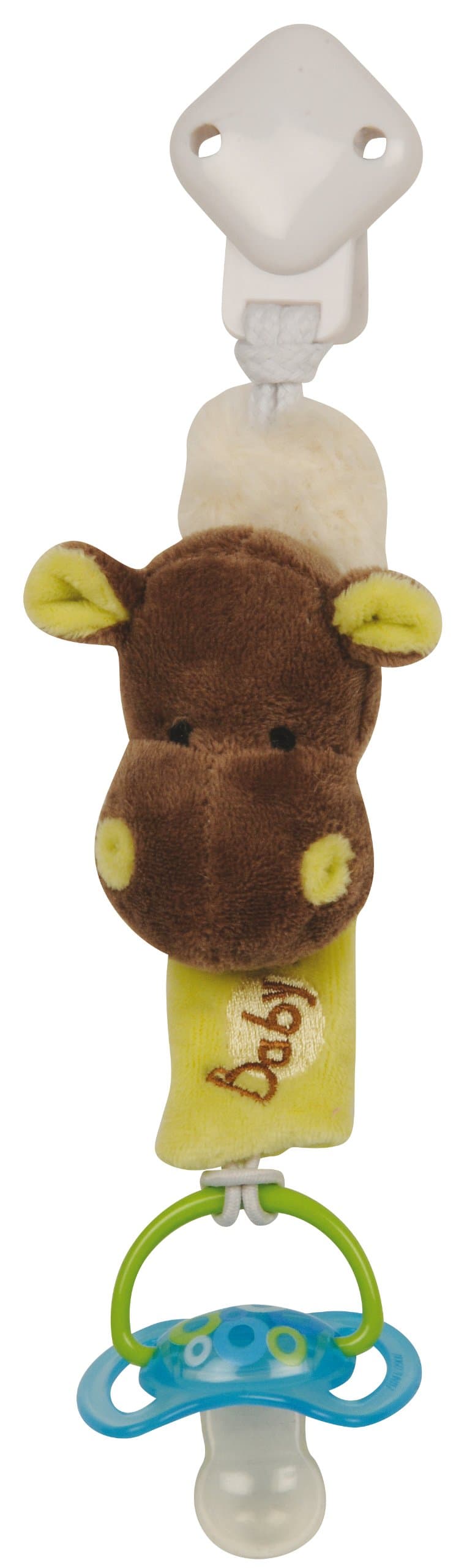 Baby Nat Hippo Dummy Clip
