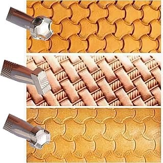 Leather Stamps,3 Pack Professional Leather Stamping Tools for Leather Craft Working