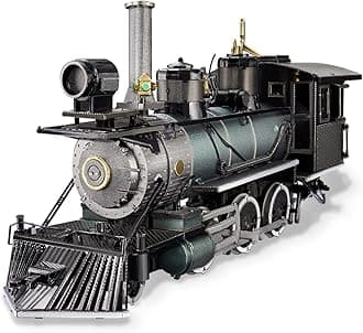 Piececool 3D Puzzle for Adults, Mogul Steam Engine Steamer 3D Metal Model Building Kits Challenging Assembly Hobbies DIY Crafts Kits, Best Birthday Christams Gifts