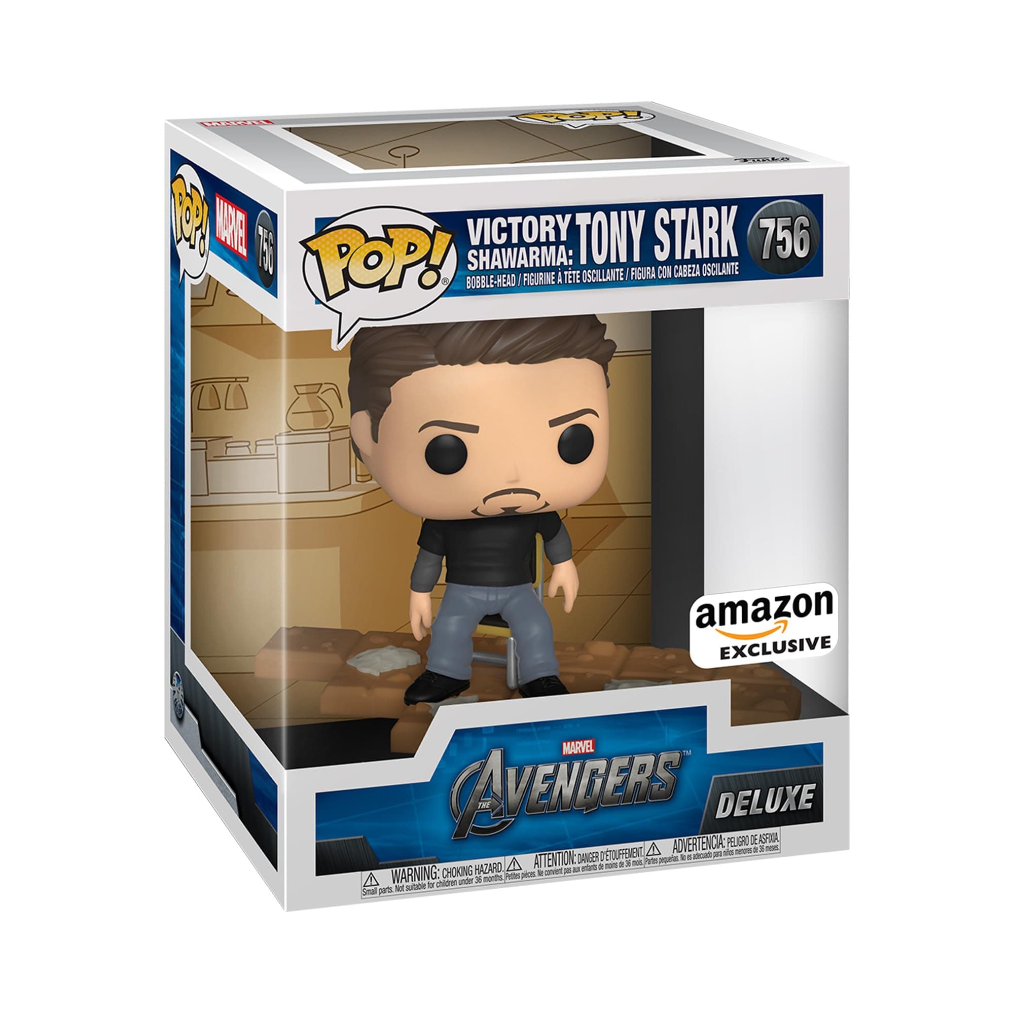POP! Deluxe: Marvel - Tony Stark Shawarma - Avengers - Amazon Exclusive - Collectable Vinyl Figure - Gift Idea - Official Merchandise - Toys for Kids & Adults - Movies Fans