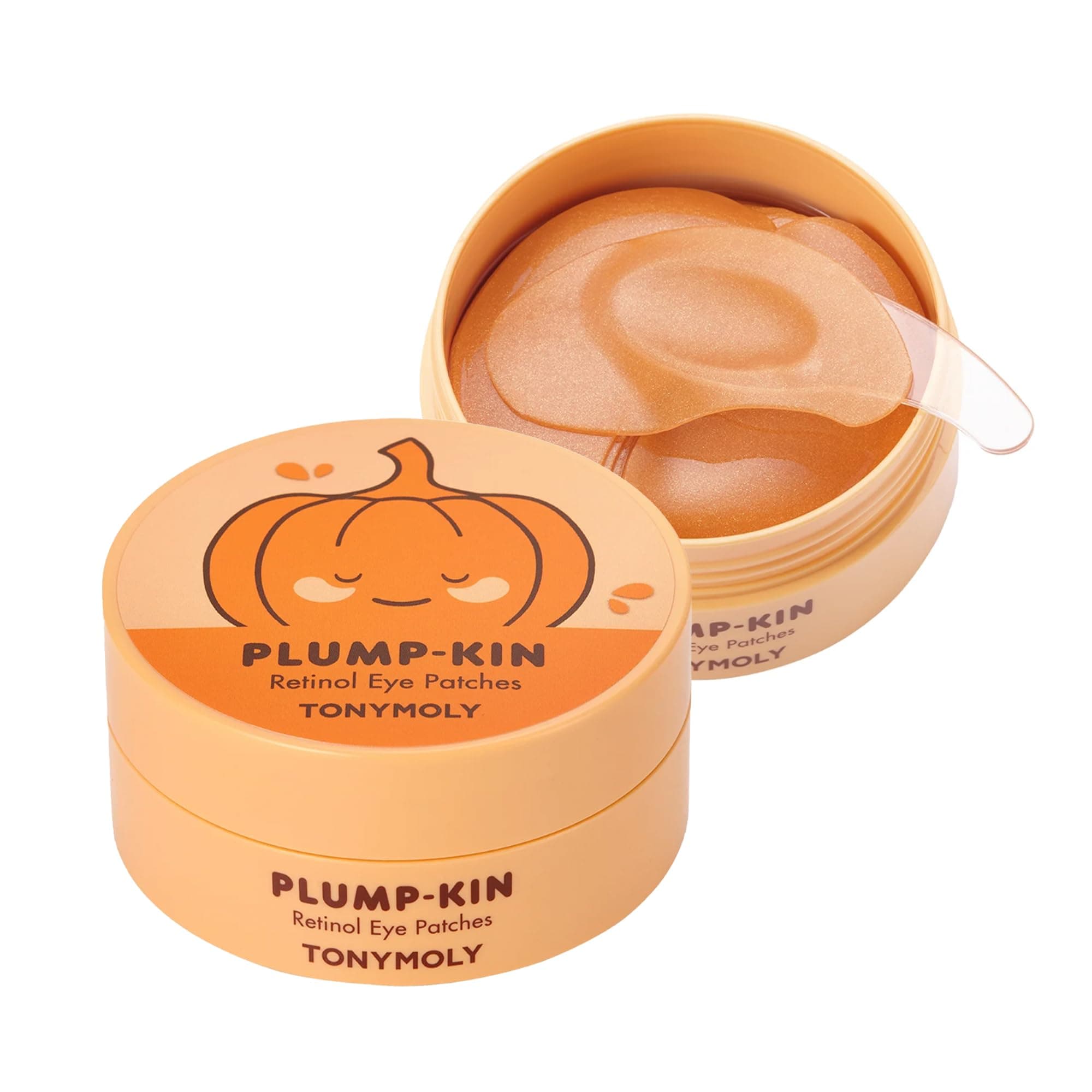 Plump-kin Retinol Hydrogel Under Eye Patches – Hydrating & Refreshing Eye Patches with Retinol & Pumpkin Extract for Dark Circles & Puffy Eyes, 30 Pairs