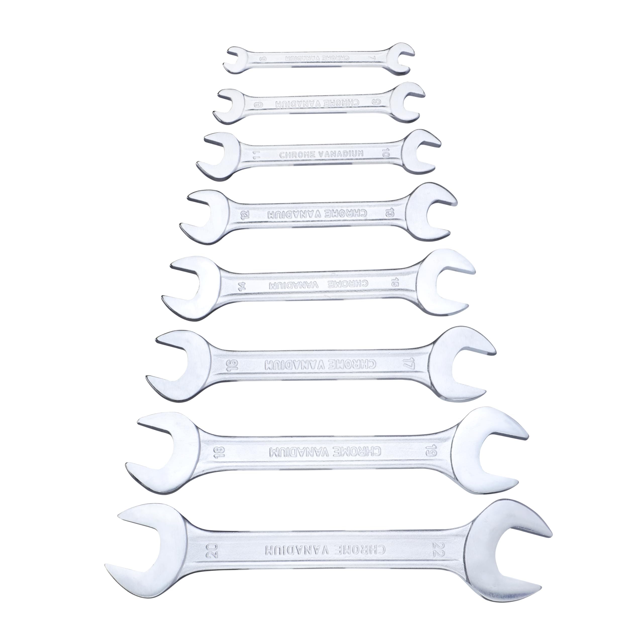 Taparia DEP-08 Double Ended Spanner Set, Open End, 20 x 5.5 x 4.5 cm