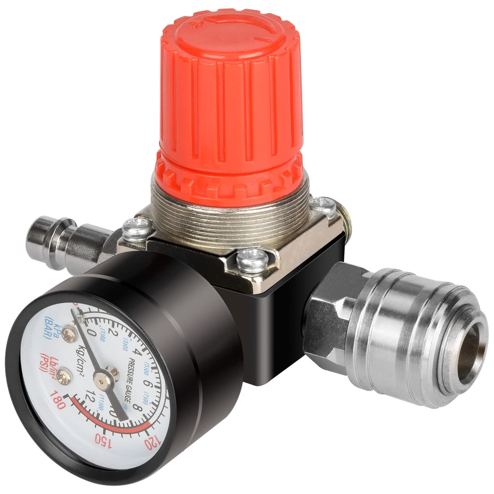 1/4 inch Pressure Regulator Valve,Compressor Regulator 1/4 Air Compressor Filter for Air Compressor& Air Tools