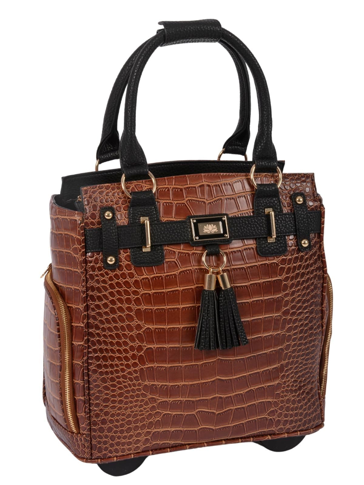 JKM and Company Computer iPad, Laptop Tablet Rolling Tote Bag Briefcase Carryall Bag