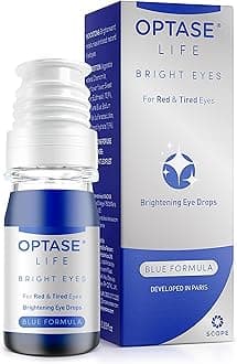 Optase Life Bright Eyes - Brightening Eye Drops for Irritation, Redness, and Tiredness Relief