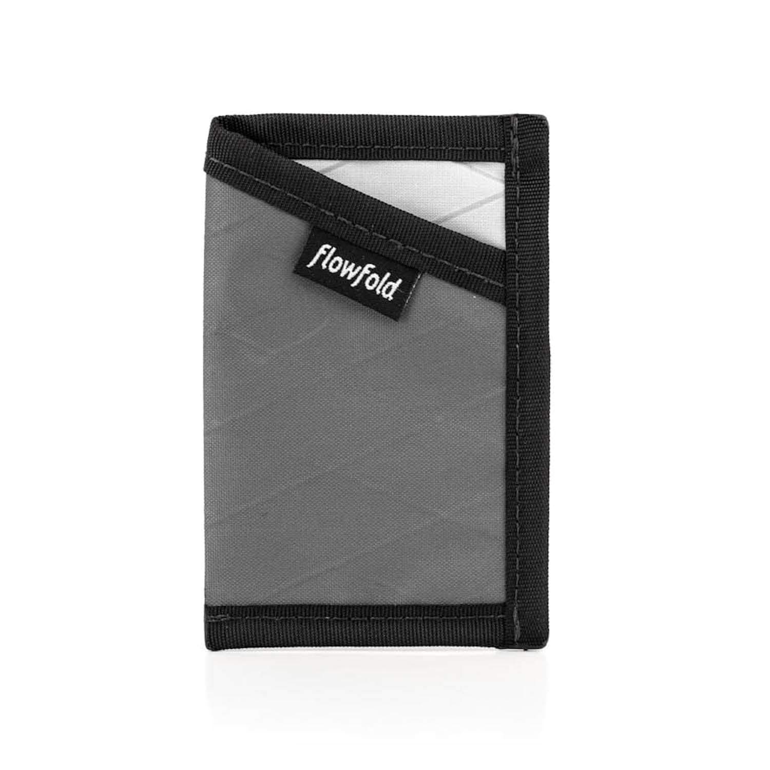 FlowfoldMinimalist Card Holder Durable Slim Front Pocket Wallet, Card Holder Wallet Made in USA (Grey)