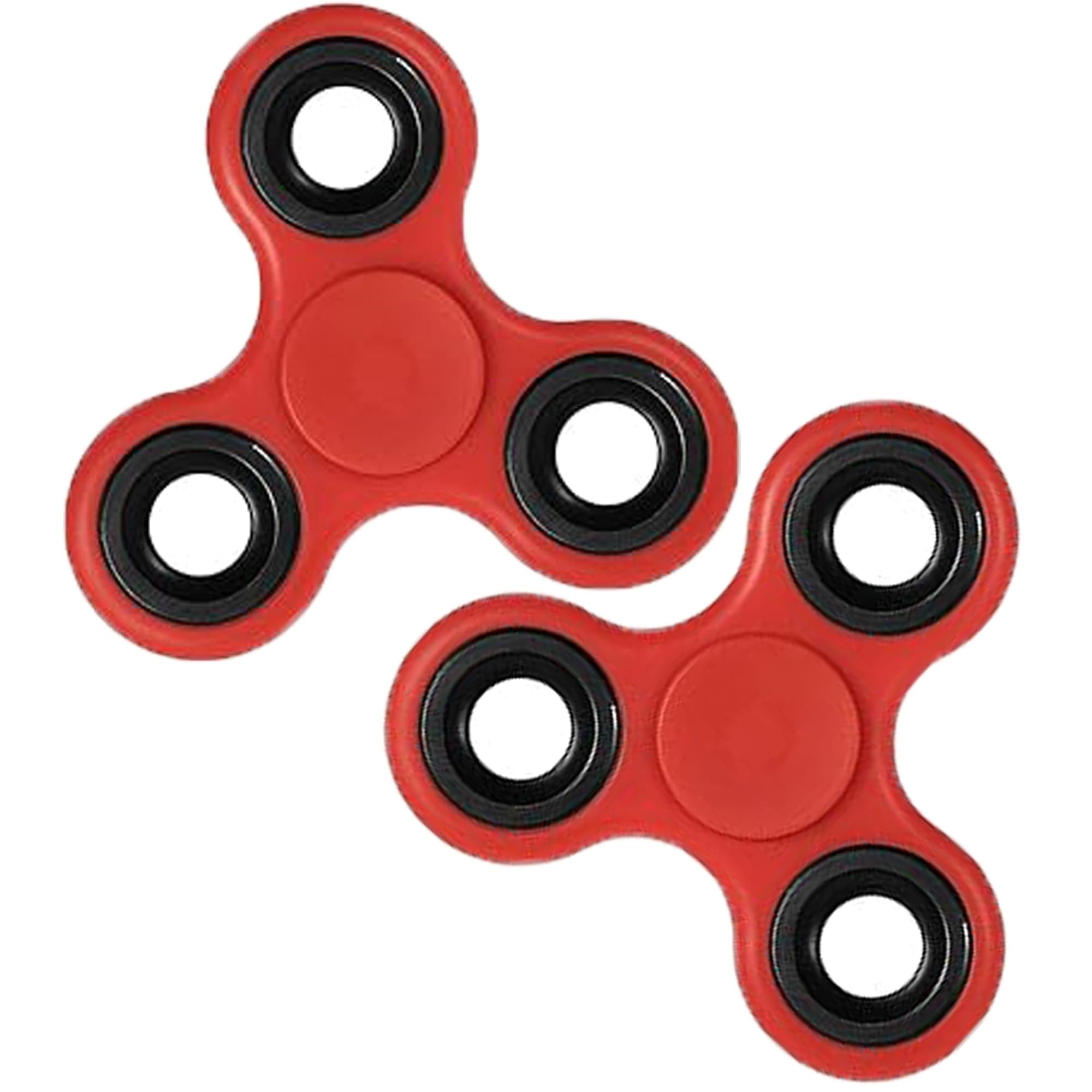 One 2 Infinity Fidget Spinners Toys - Stress Relief, Eid Party Favors, Goodie Bag Stuffers, Classroom Prizes, ADHD Anxiety Red & Black Metal Reducer for Adults (2 Pack, Red & Black Metal)