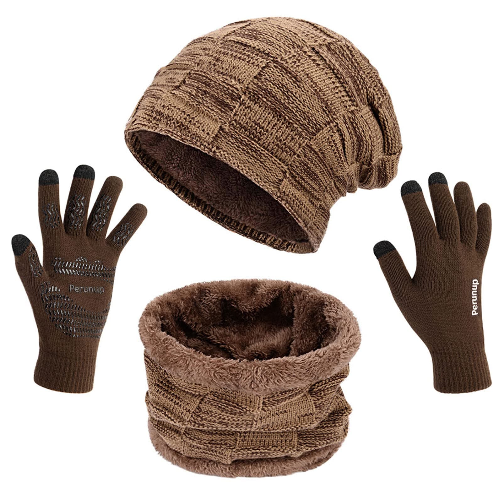 Hat and Scarf Set for Men Women