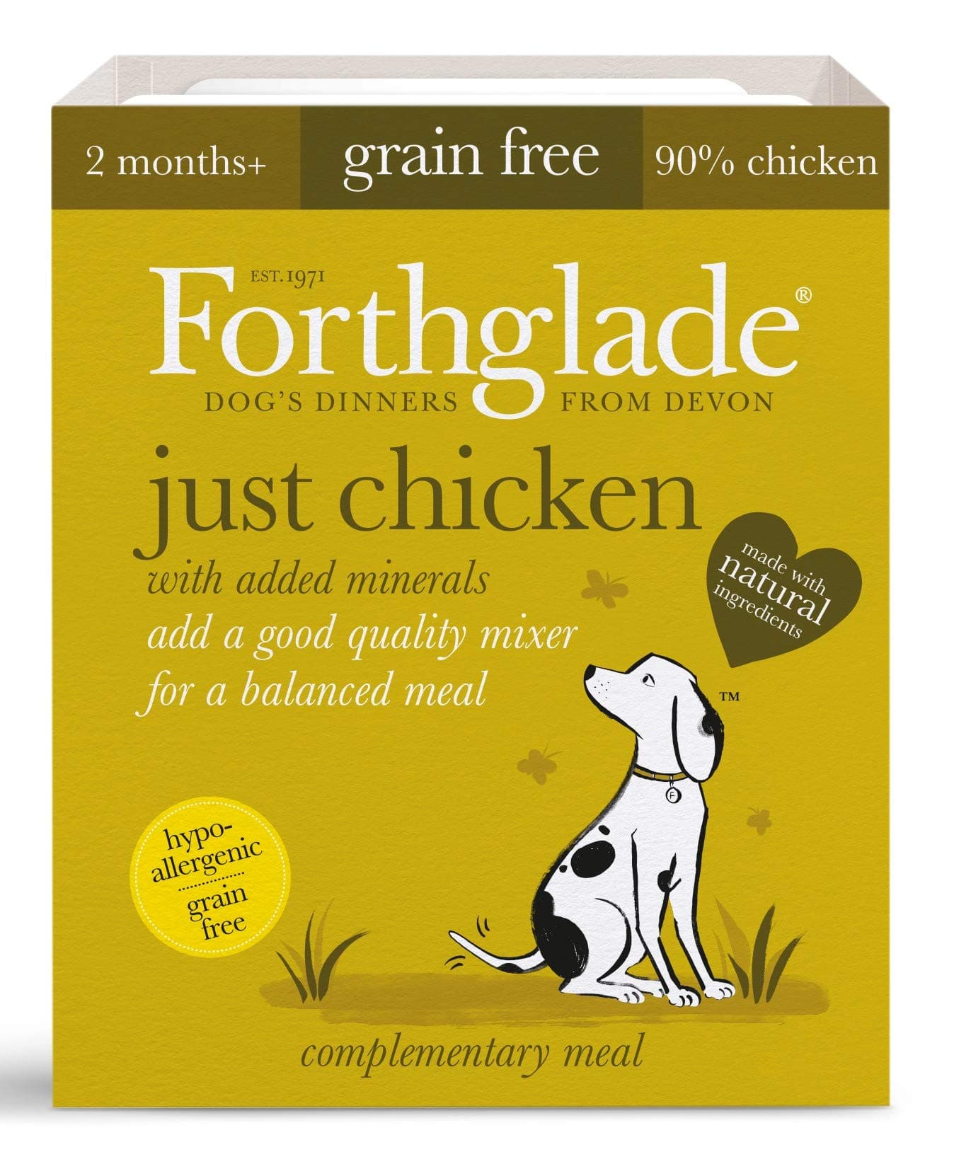 Forthglade Natural Chicken Menu 395 g (Pack of 18)