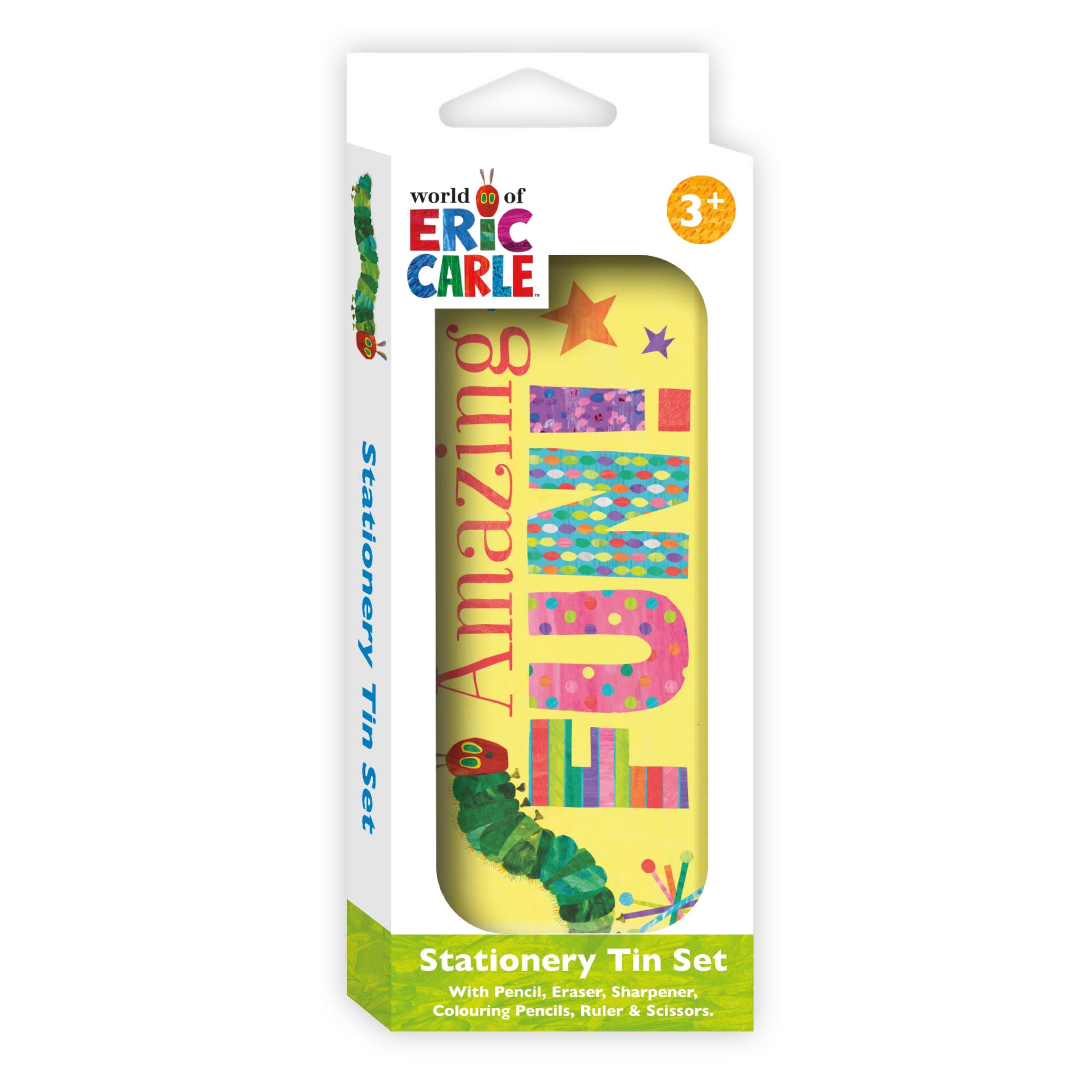 FIRST STATIONERY TIN SET - VERY HUNGRY CATERPILLAR